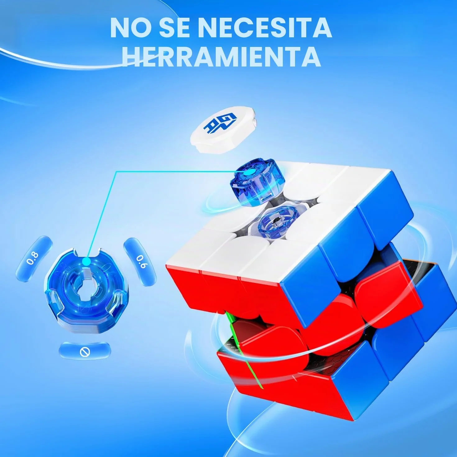 GAN 356RS 3x3 Speed Cube Original Profesional Sin Pegatinas