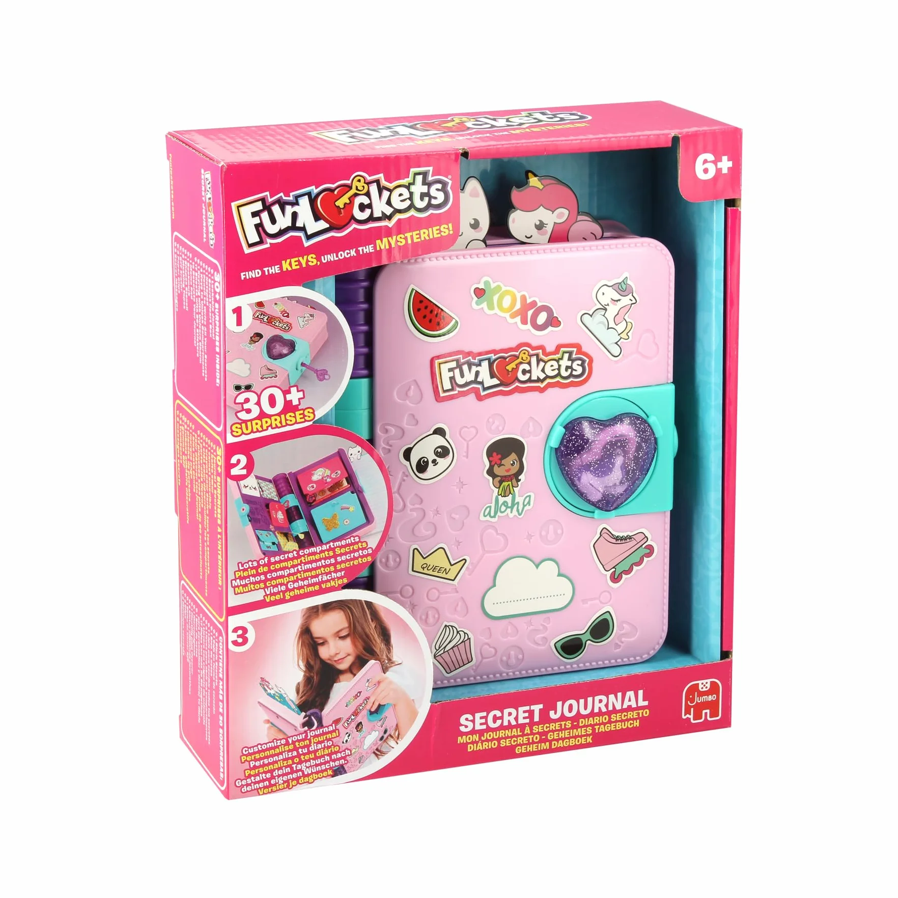 Jumbo Funlockets - Diario Secreto, recomendado a partir de 6 años
