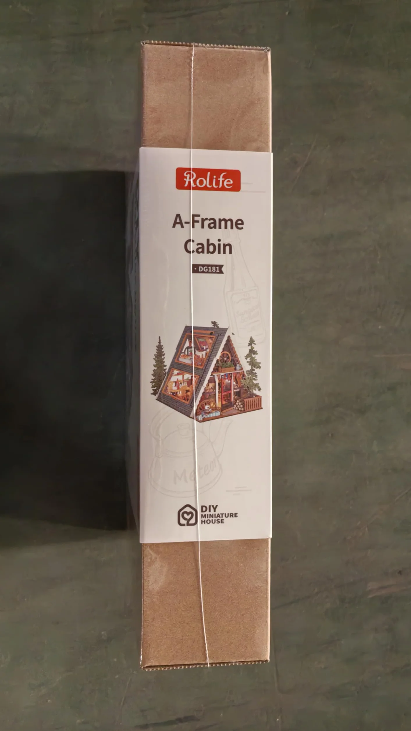 Rolife Casa de Muñecas Cabaña A-Frame Modelo de Madera Casa en Miniatura Sanación Natural Cabaña del Bosque de Cuento de Hadas Decoración del Hogar Regalo Creativo para Adultos