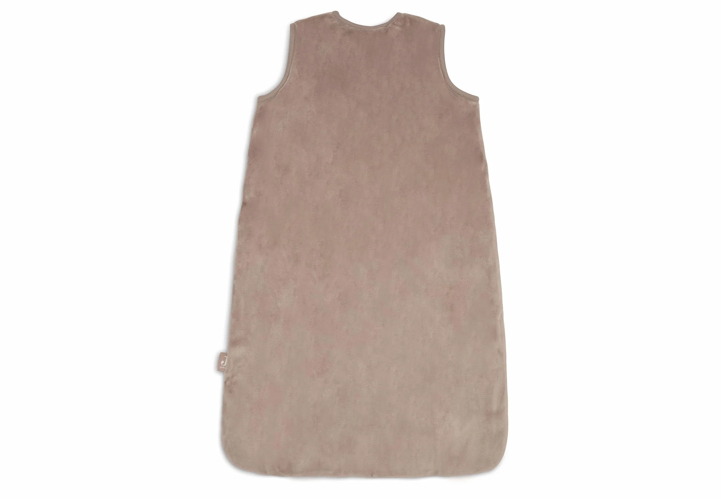 Jollein Saco de Dormir para bebé - 110 cm - Velvet - Algodón - 2.0 TOG - Sin Mangas - Certificado Oeko-Tex - Saco de Dormir para bebé - para Primavera y otoño - Milky Coffee