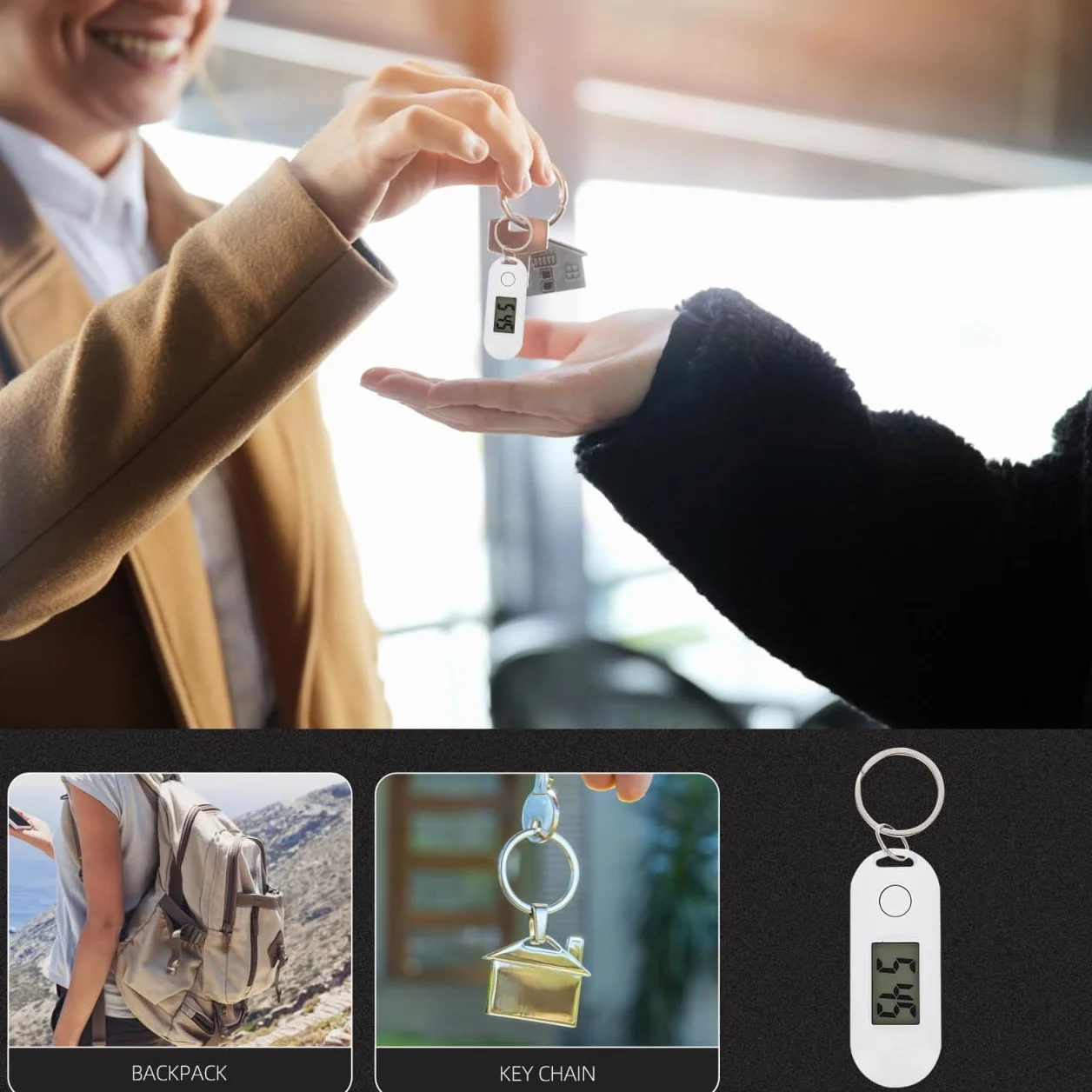 iplusmile Reloj de bolsillo electrónico con llavero digital para niños