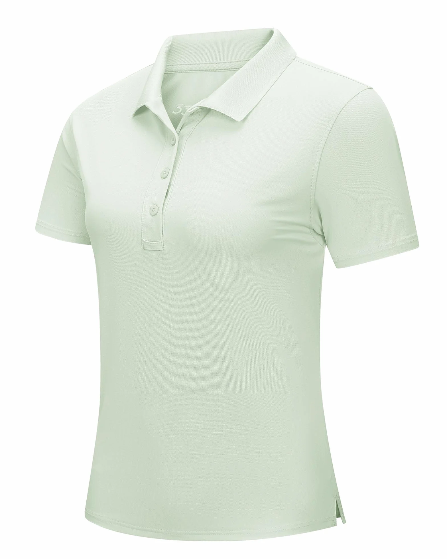 Polo de golf para mujer protección UV manga corta secado rápido transpirable