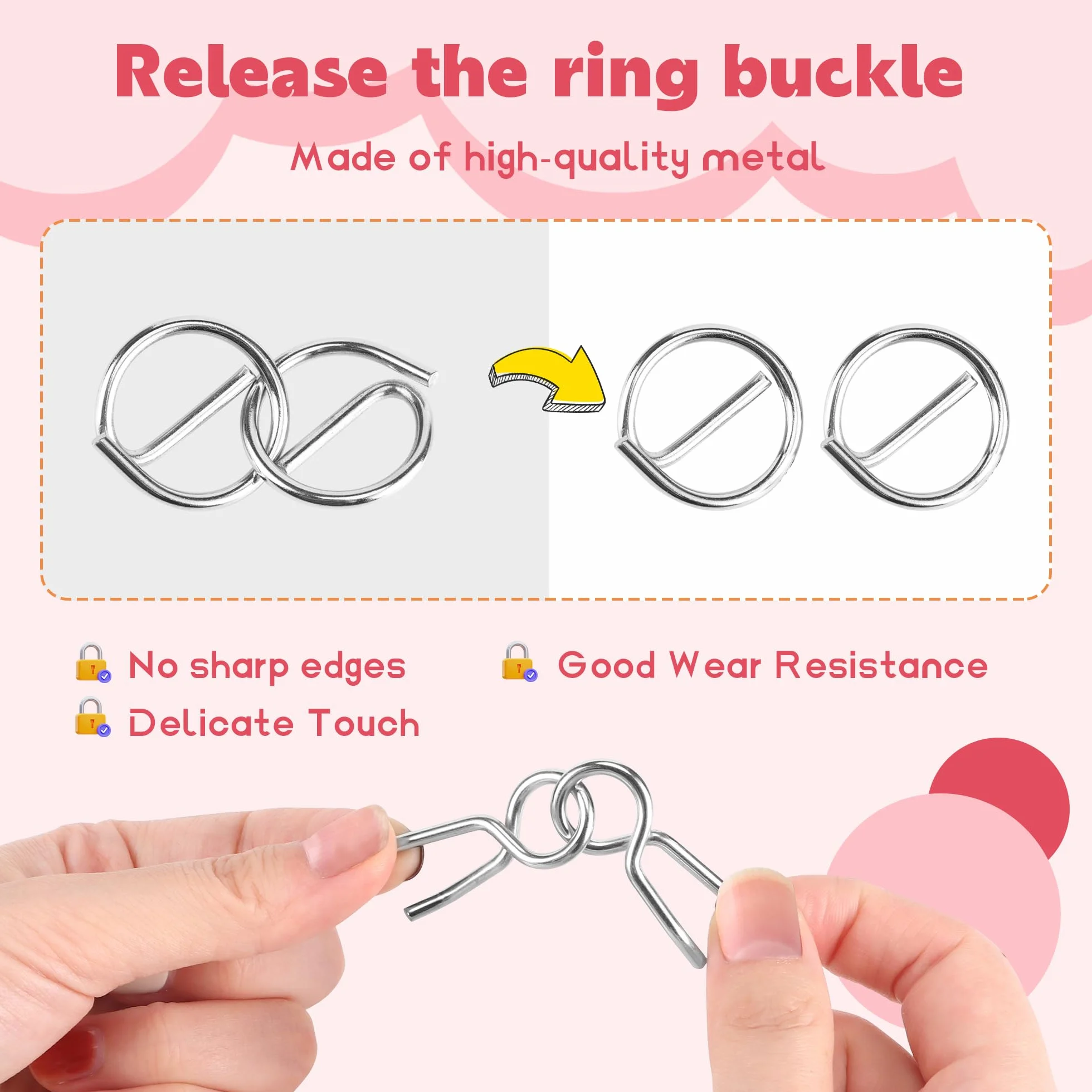 32 Piezas Rompecabezas de Metal Wire Puzzle, Classic Mini IQ Puzzle Mente Juego para Adultos y Niños Juguetes