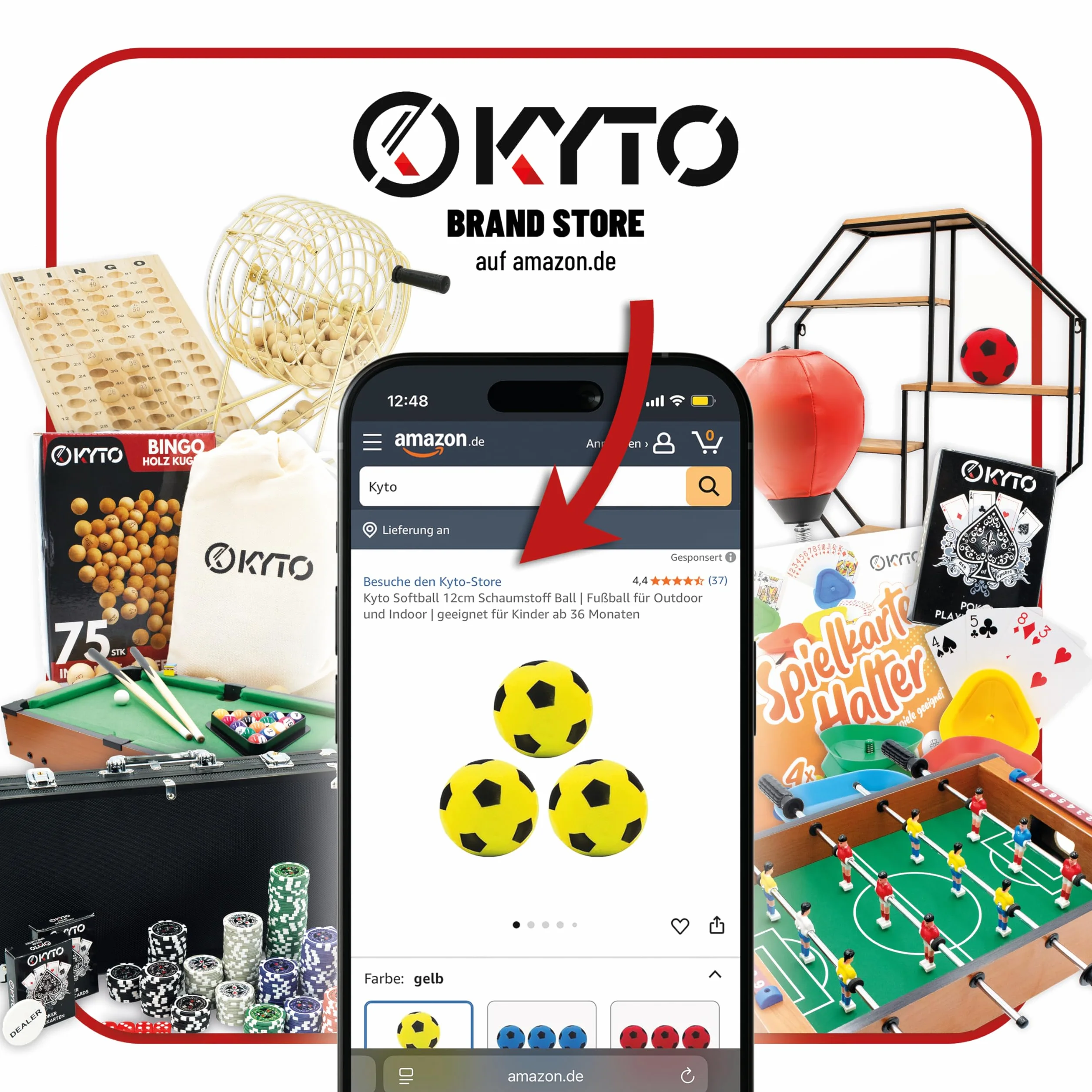 Kyto Futbolín infantil de mesa, futbolín infantil, juego de fiesta para niños y adultos, futbolín de 70 x 35 cm o 51 x 31 cm (51 x 31 cm)