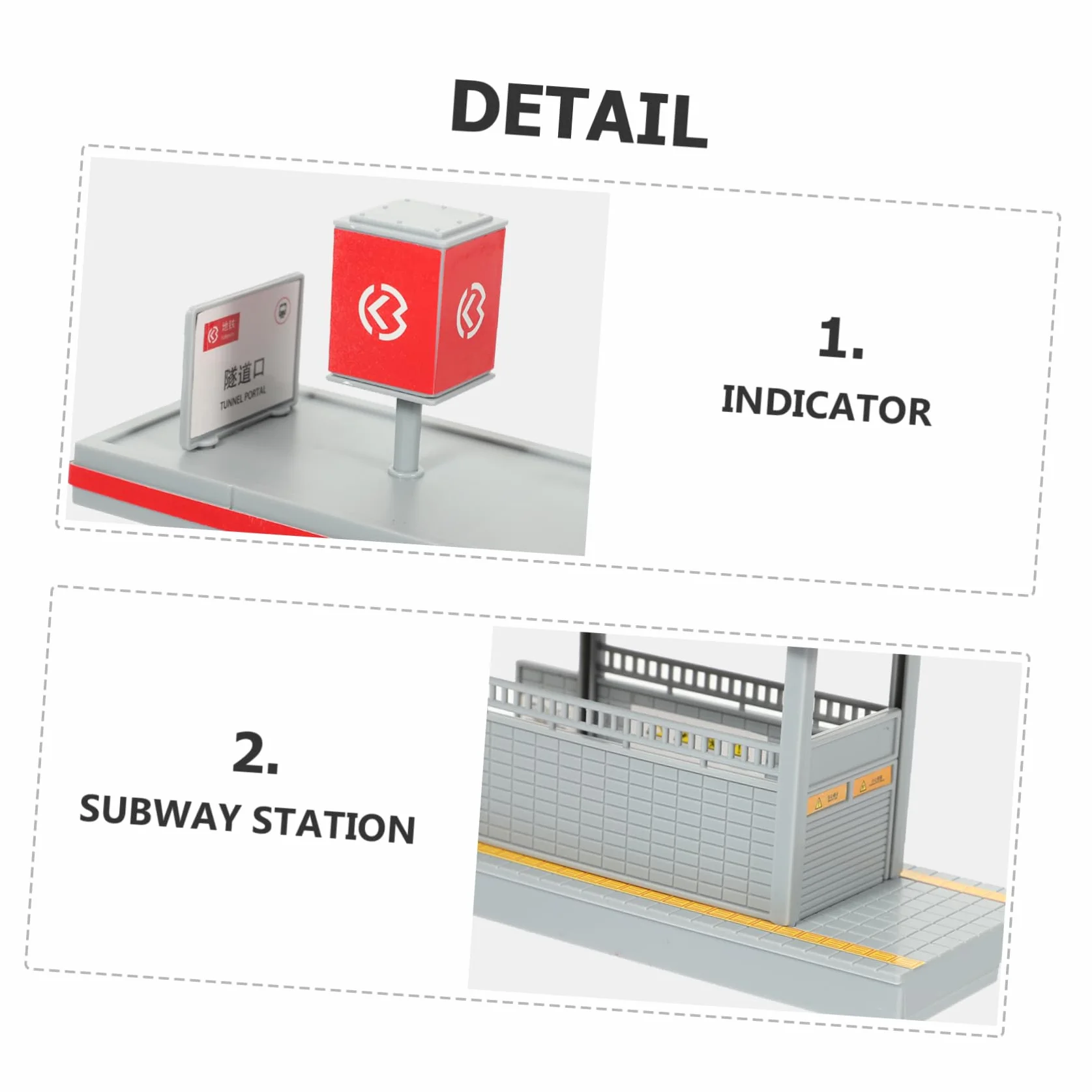 UPKOCH Modelo Plataforma Estación Metro DIY para Niños, Plástico Duradero, Tamaño Compacto, Juguete Educativo, Escenario de Simulación Ferroviaria, Manualidades y Hobby, Uso Familiar,
