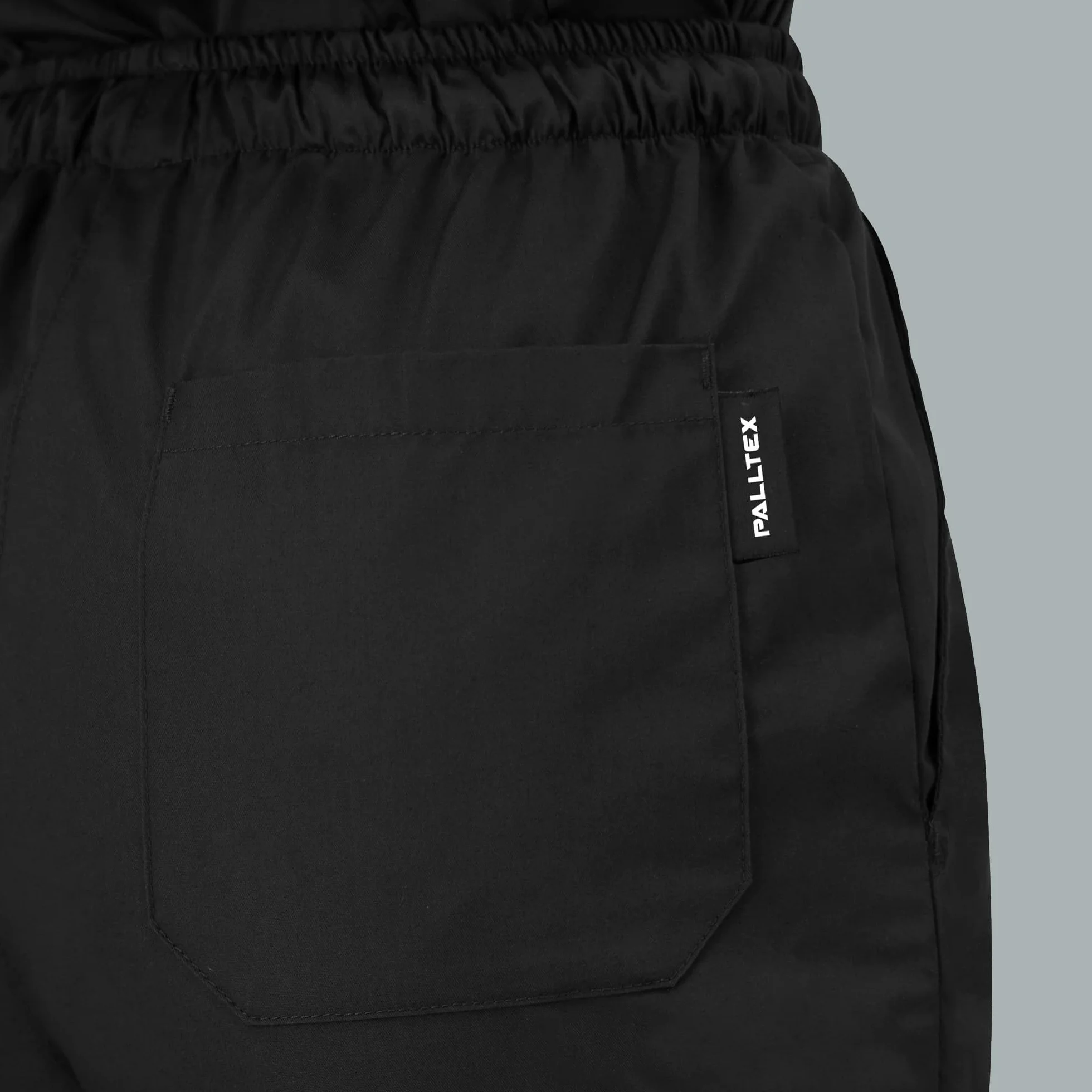 PALLTEX Carlo Pantalones de Cocinero Unisex EN 13688 con Cintura elástica con cordón