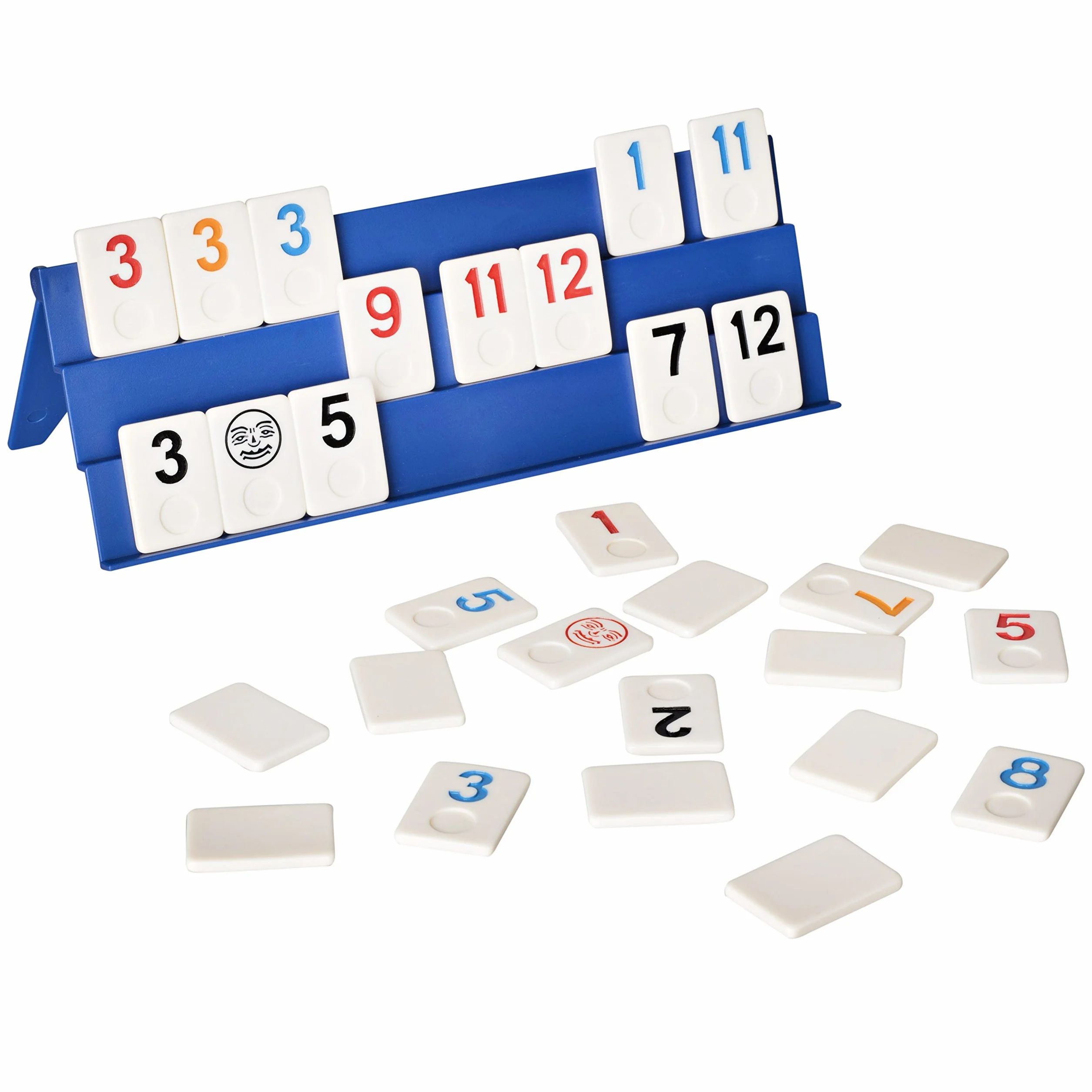 Point Games Klassisches Rommé-Würfelspiel In Voller Größe Mit 3-Stufigen Faltbaren Gestellen Und Kacheln