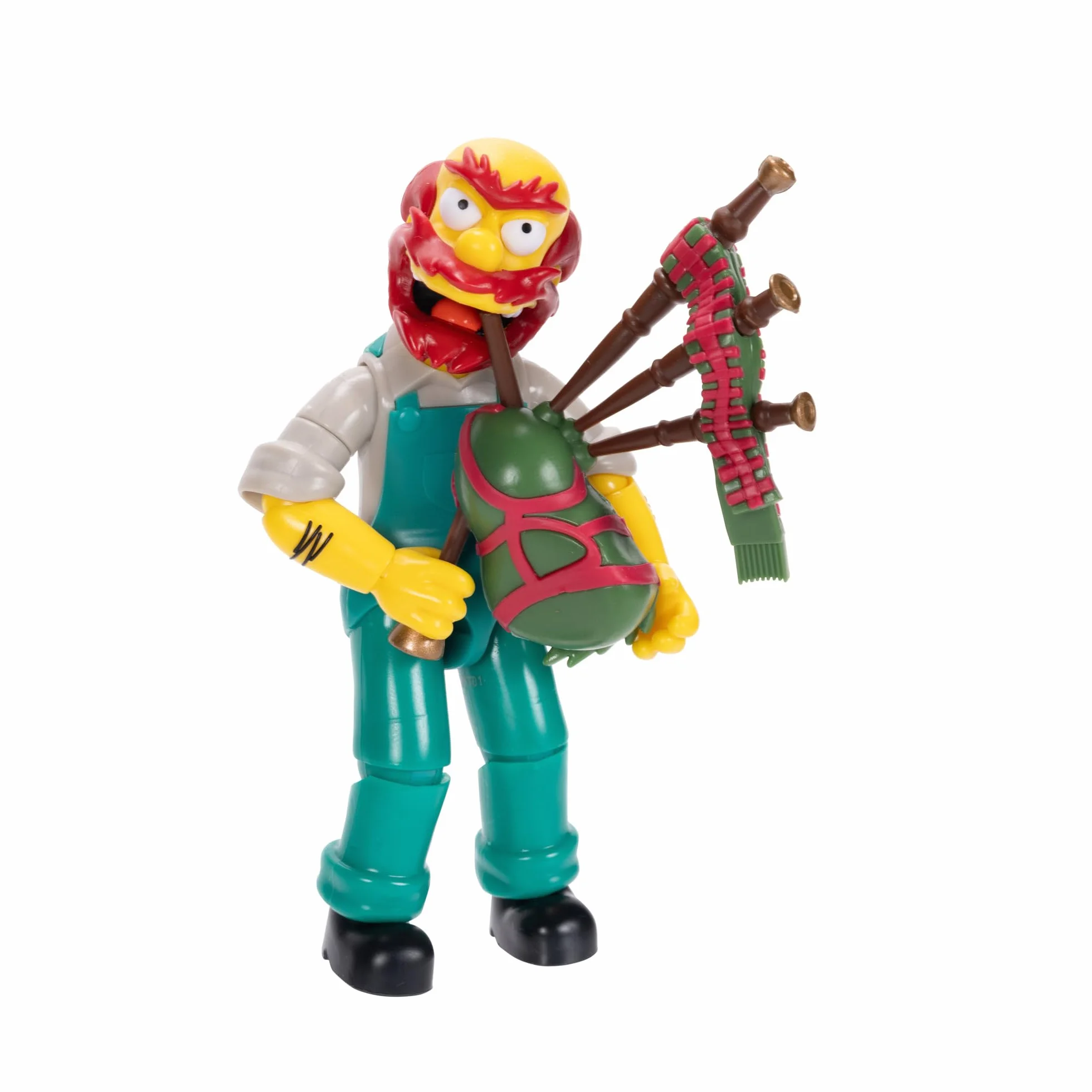 Los Simpsons - Figura Groundskeeper Willie de 13 cm Totalmente articulada - Figura Coleccionista de los Simpsons - para Niños 3 Años +