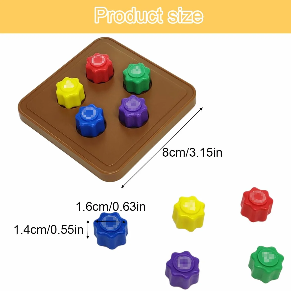 Juego Tradicional Coreano Gonggi, de Guijarros de Piedra y Calamar para Entrenamiento de Coordinación en Niños y Adultos (5Pcs+1Base)