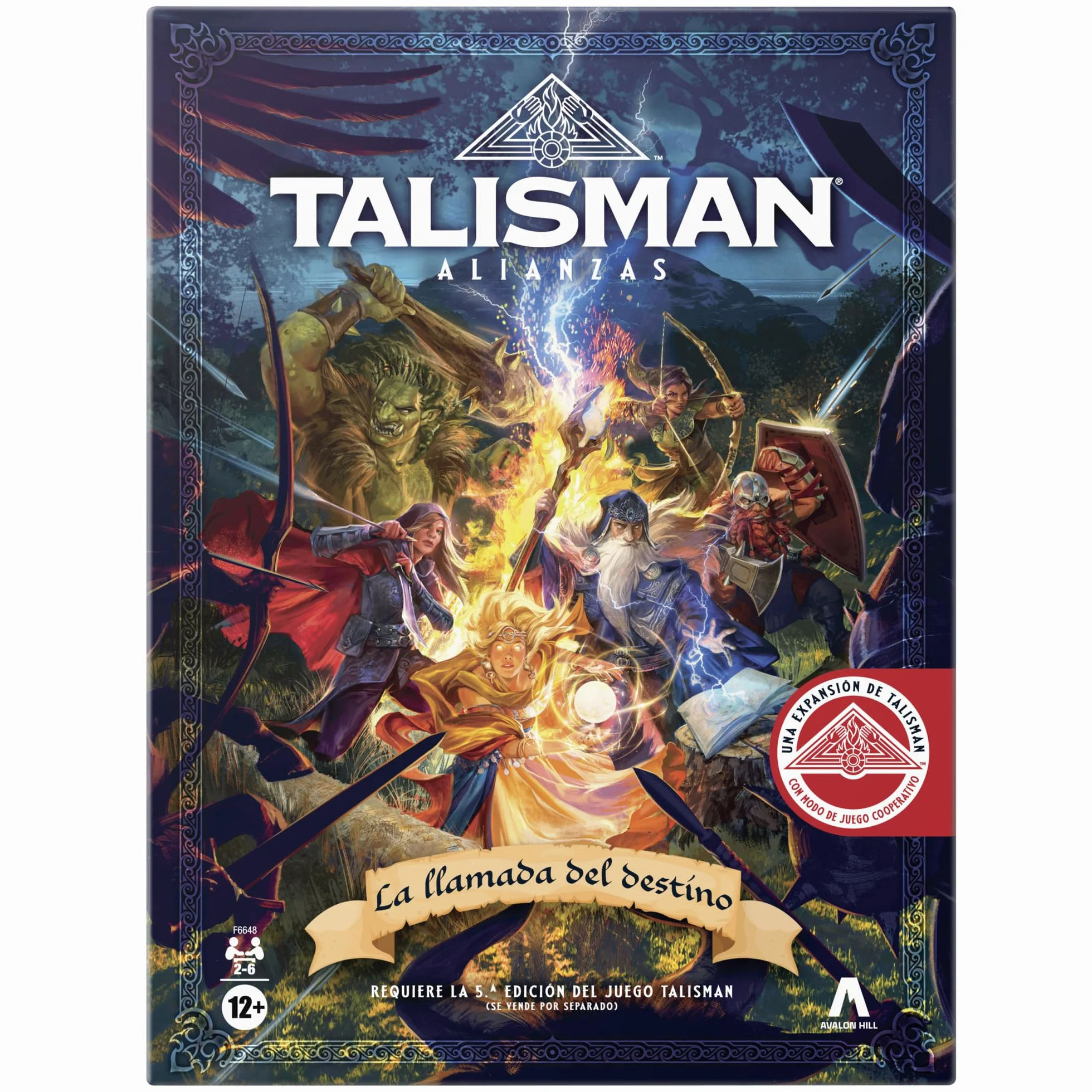 Juego de Mesa Talisman Alianzas: La Llamada del Destino, Expansión del Juego Talisman (Requiere la 5.ª edición del Juego) - Versión en español