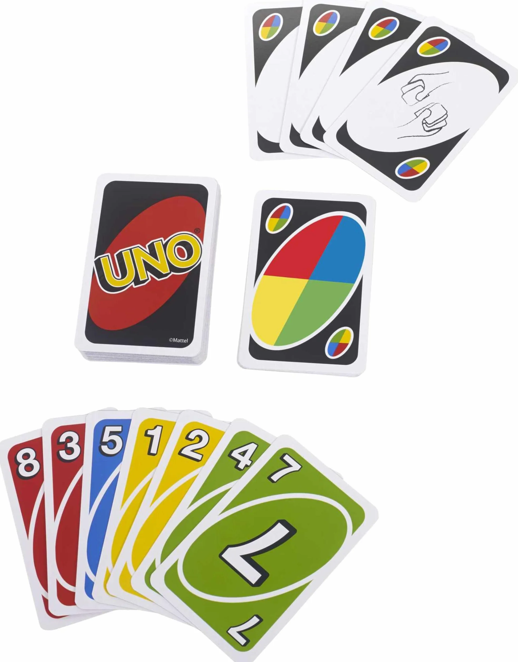 Mattel Games UNO Deluxe Metalowa Karta, Gra Karciana dla Rodziny, Dzieci i Dorosłych, 2-10 Graczy, od 7 lat