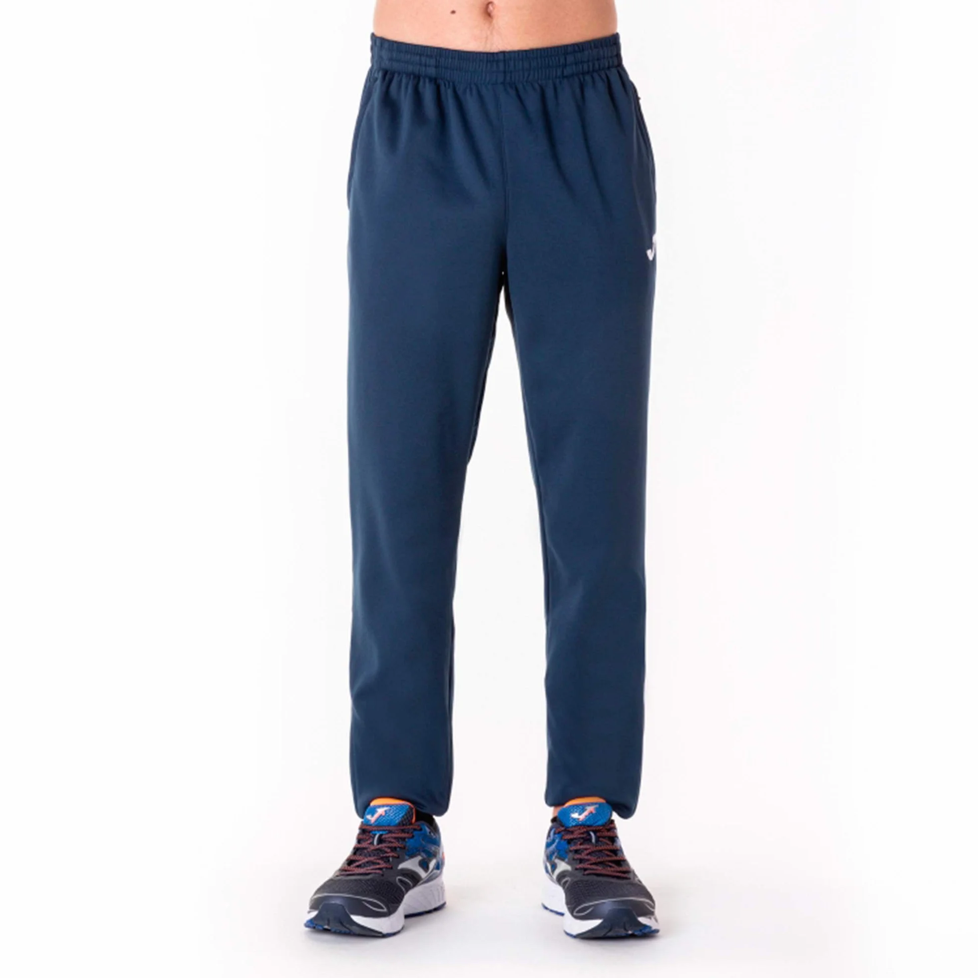 Joma Pantalón Largo Deportivo Hombre Elba con Cremallera, Bolsillos y Cintura Elástica