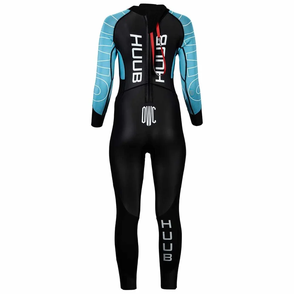 Huub Traje de Neopreno para Mujer, Negro, Azul Cielo, Manga Larga, Protección UV