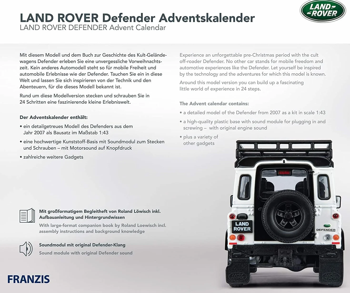 Land Rover Defender Adventskalender 2020