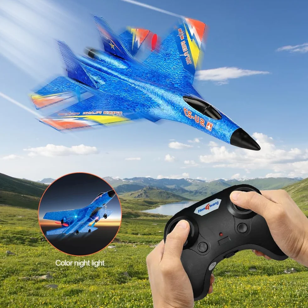 Avión RC SU37 2.4GHz - Modelo de Control Remoto para Niños y Novatos