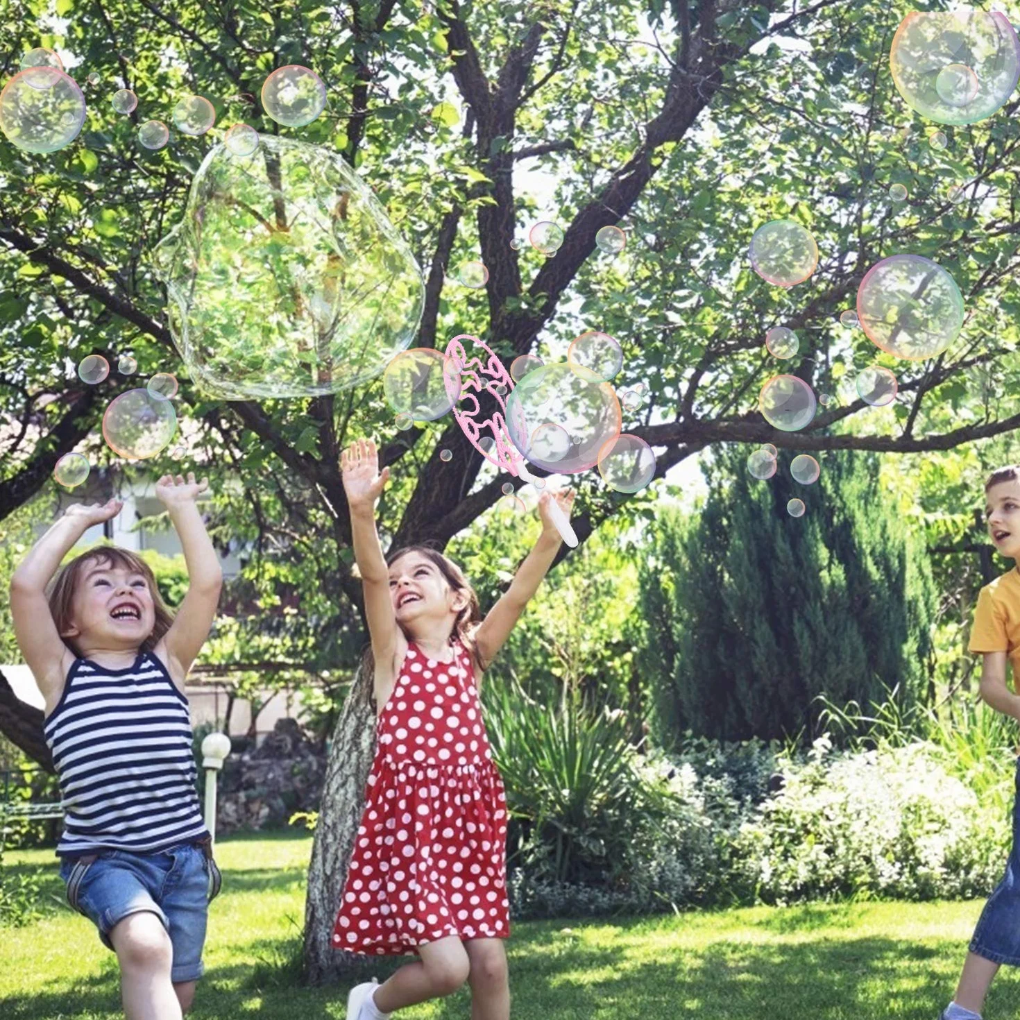 Joyibay Maquina de Burbujas, Burbujas de Jabón Kit de Varita de Burbujas Creativo Bubbles Maker para Juegos al Aire Libre en Interiores y Fiestas de Cumpleaños（20PCS）