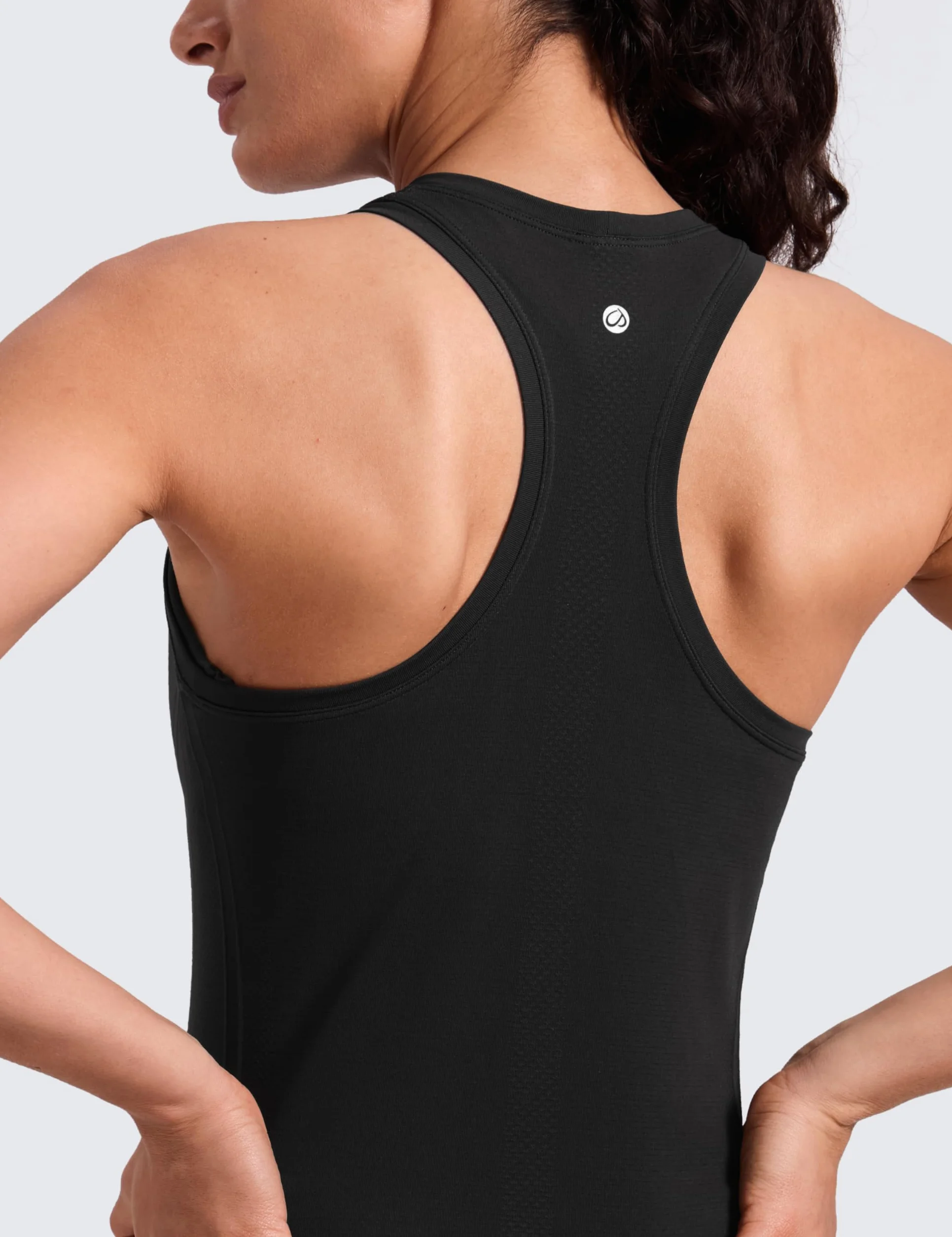 CRZ YOGA Mujer Sin Costuras Camisetas Tirantes Racerback Deportivo Transpirable Gimnasio Correr Sin Manga Tops