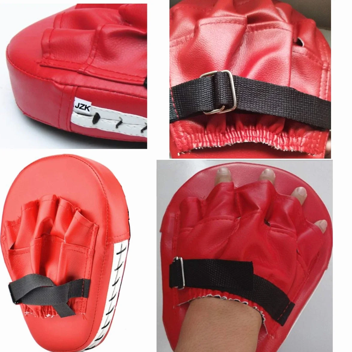 JZK Almohadillas y Manoplas Boxeo, Guantes de Boxeo Kick Boxing Punch MMA Kickboxing Sparring Pads para Muay Thai