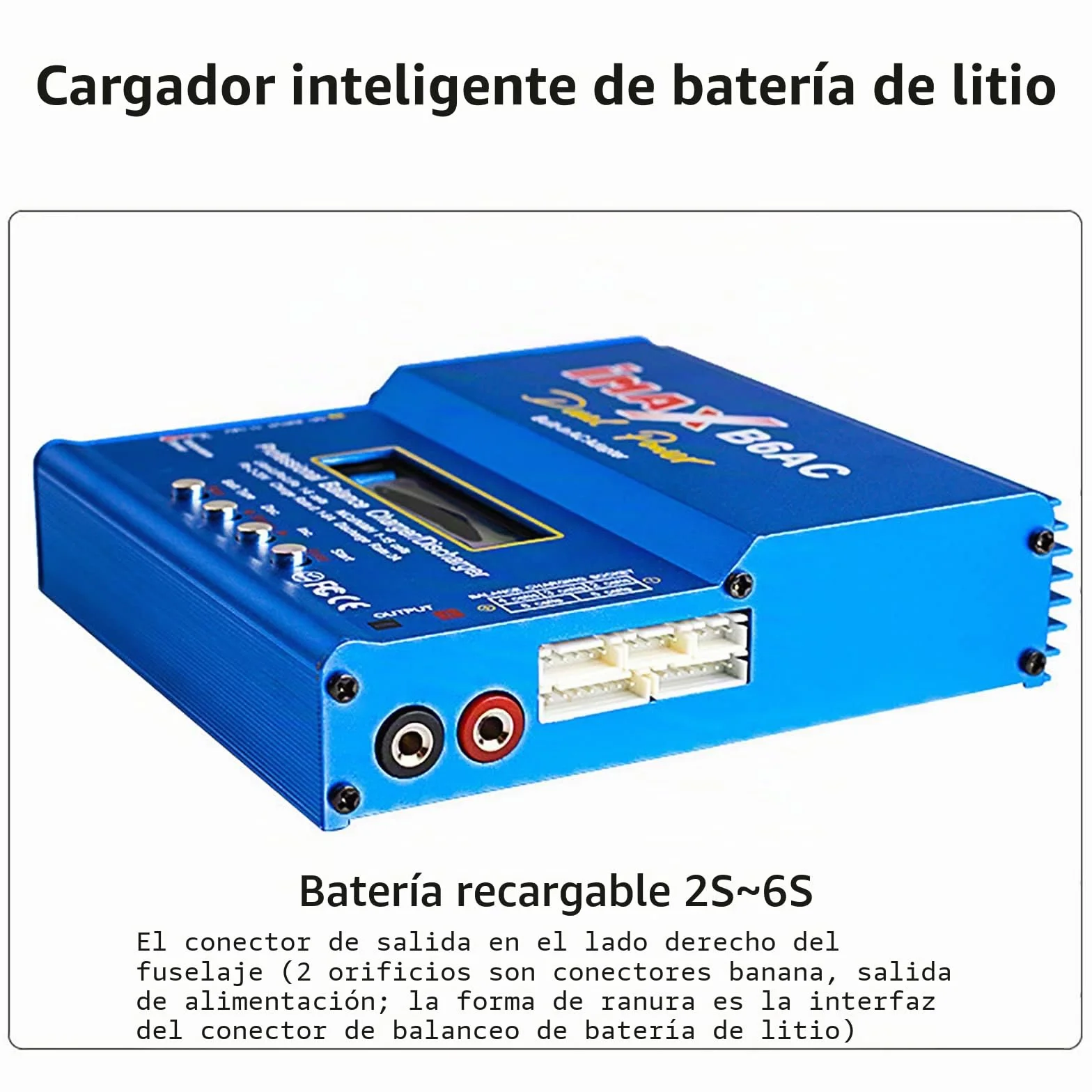 WANGCL IMAX B6AC Lipo Cargador de batería B6 80W LCD digital Lipo cargador 11-18V con adaptador para plomo-ácido NI-CD/NI-MH 1-6S LI-PO