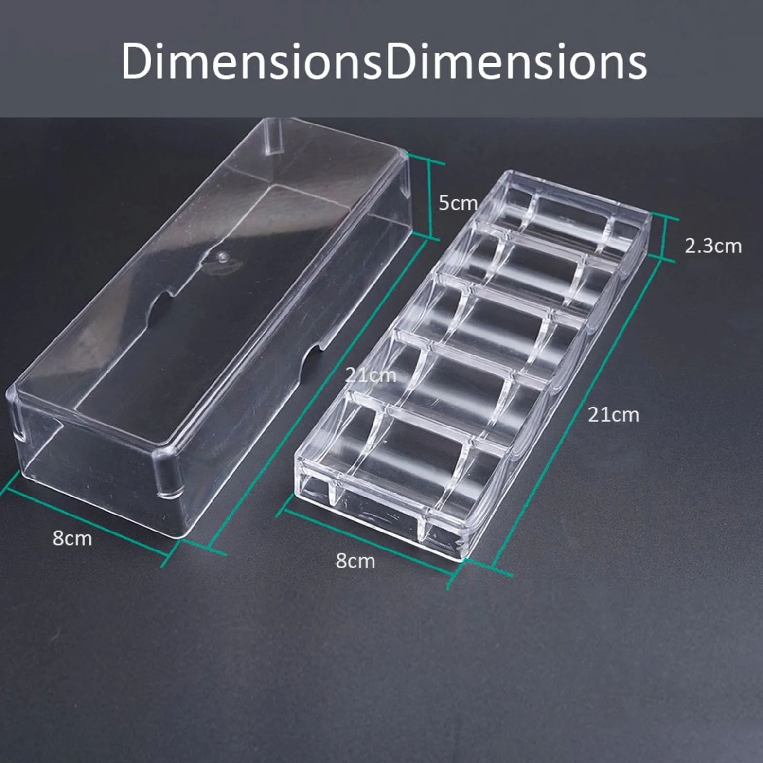 Chip Rack Clear Display Case Clear Tray Container with Lid Poker Chips Box Acryl PokerChips Tray Box Challenge Coin Display Mahjong Chips Storage Poker Chip Storage Box Poker Chips Organizer