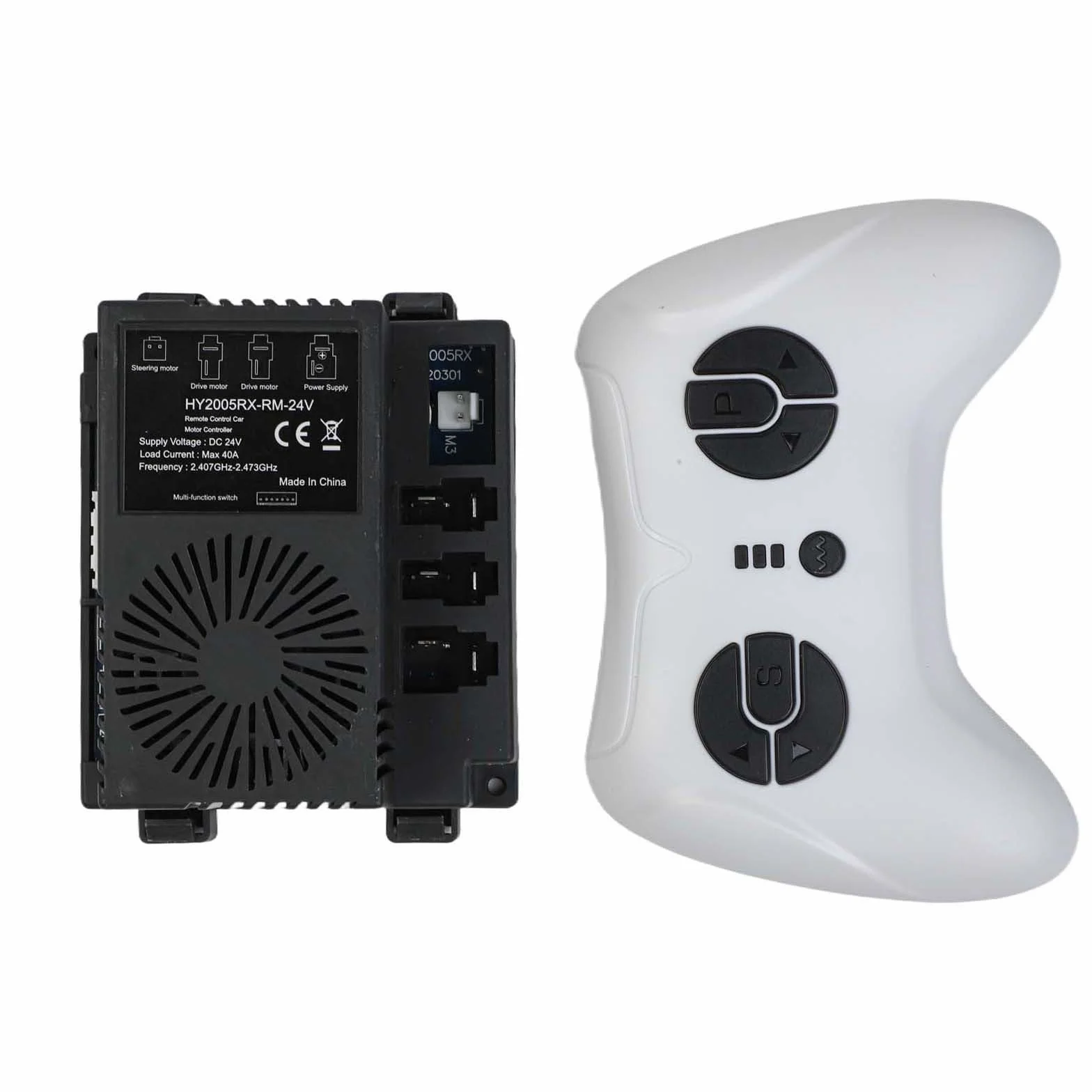 2 mandos a distancia 4 G receptor HY2005RX RM 24V niños controlador de coche eléctrico de repuesto actualización de función de arranque lento conexión simple ampliamente compatible