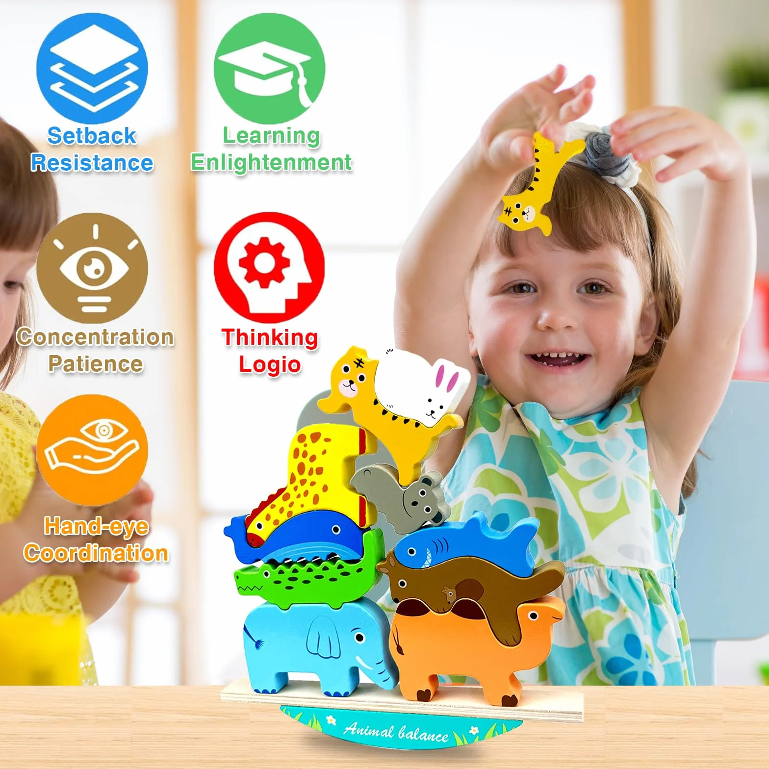 Juguetes Montessori Juegos Niños 2-6 Años, Madera, Educativos, Regalo