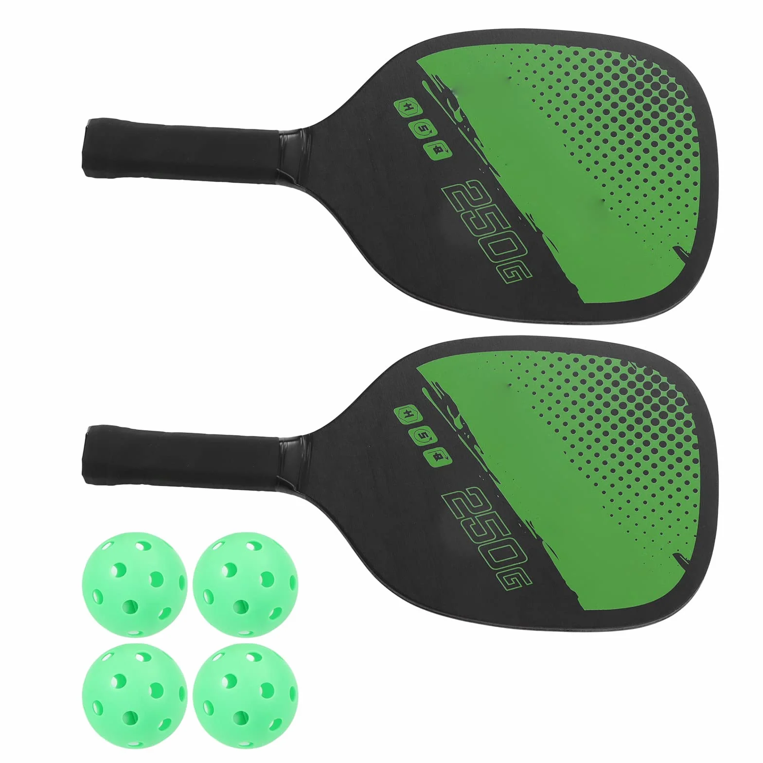 Juego de Pickleball 2 Paletas 4 Pelotas con Bolsa de Almacenamiento Raquetas para Deportes al Aire