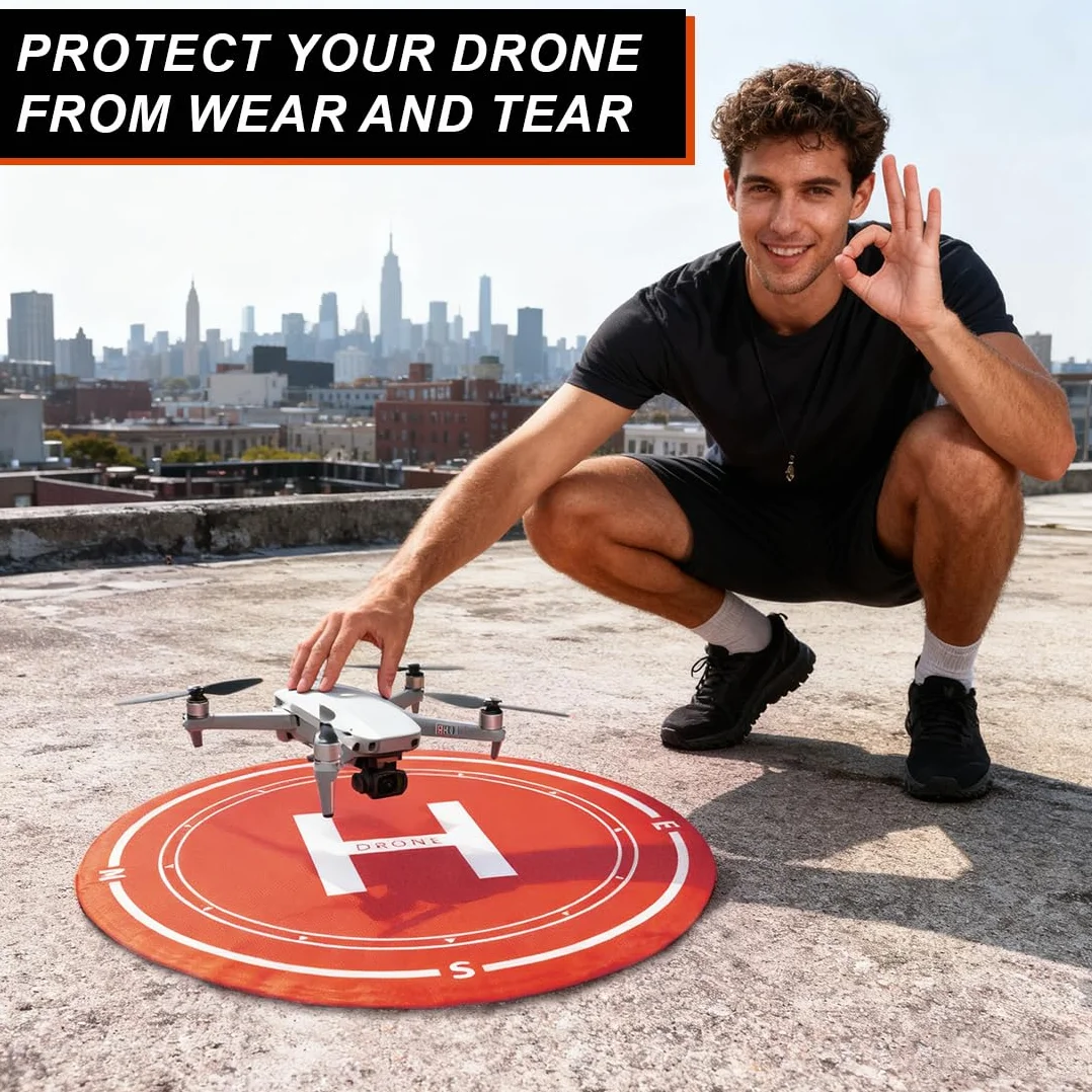 Plataforma De Aterrizaje Drones, Plegable, 50cm, Universal, Double Face, Impermeable, Mat de aterrizaje para Mini 3 Pro/Mini 2/Mavic 3/Air 3/Avata 2