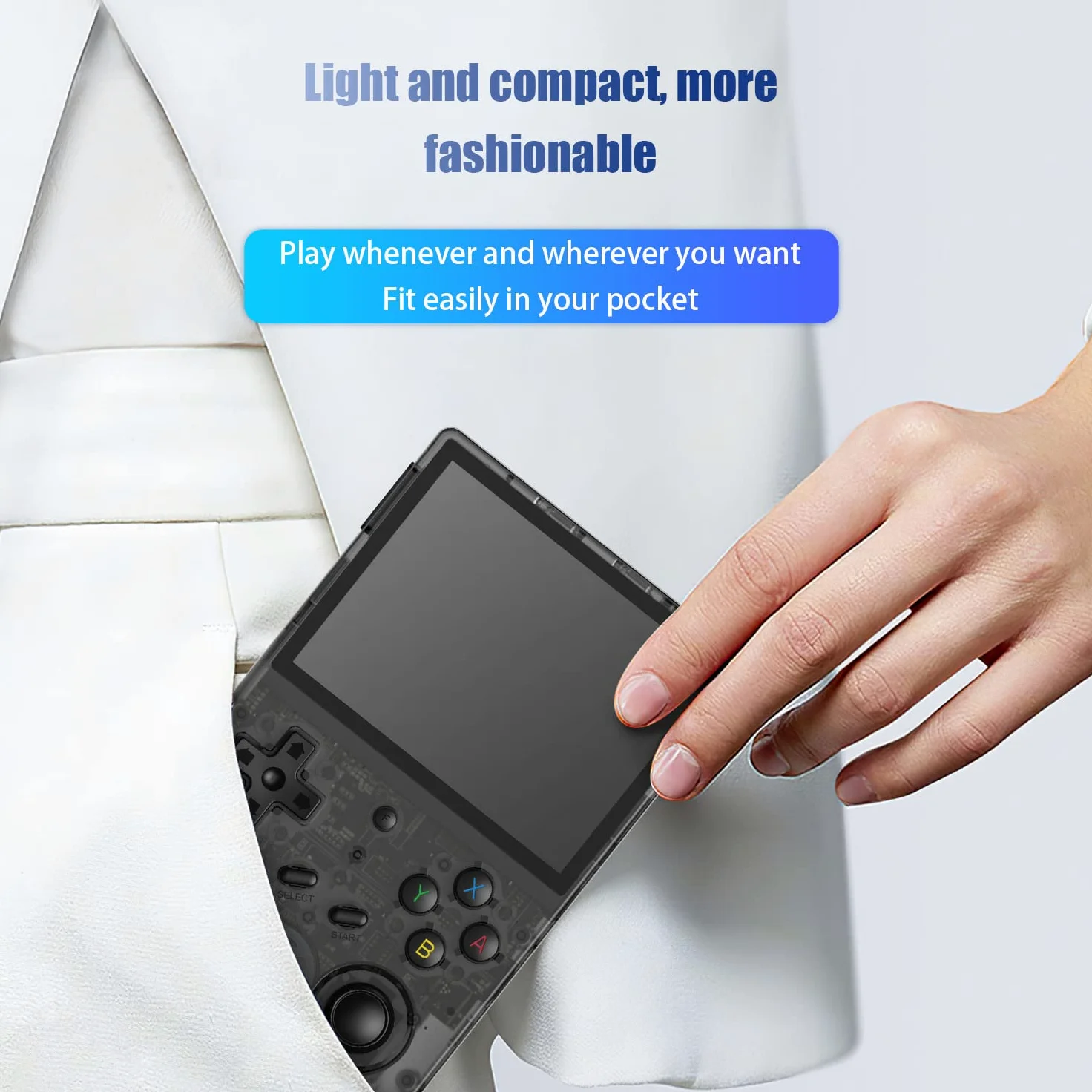RG353V - Juego de mano retro con sistema operativo dual Android 11 y Linux, RG353V con tarjeta TF de 64G preinstalada, 4452 juegos, soporta 5G WiFi 4.2, Bluetooth, lucha en línea, transmisión y HDMI