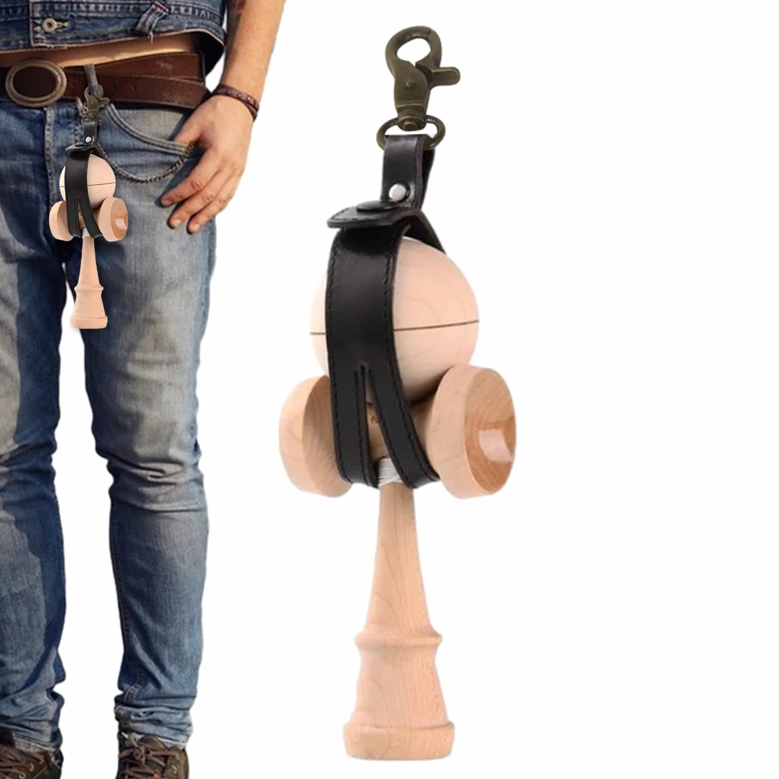 Almacenamiento Kendama, Funda Kendama pequeña | Almacenamiento de Correa para Juguete Tradicional japonés Kendama Skill,Exquisito y Compacto Almacenamiento de Correa de Juguete de coordinación