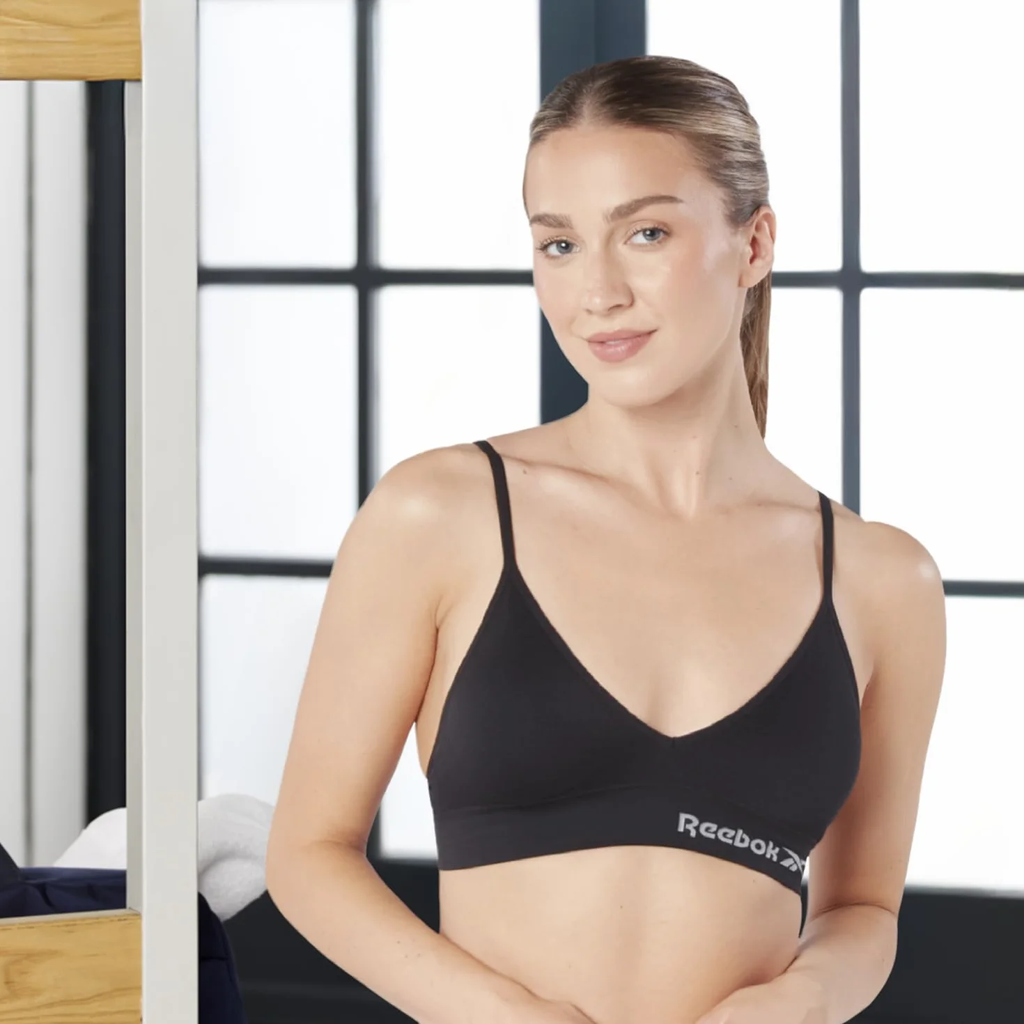 Reebok Justine Sujetador sin Costuras Mujer Pack de 1