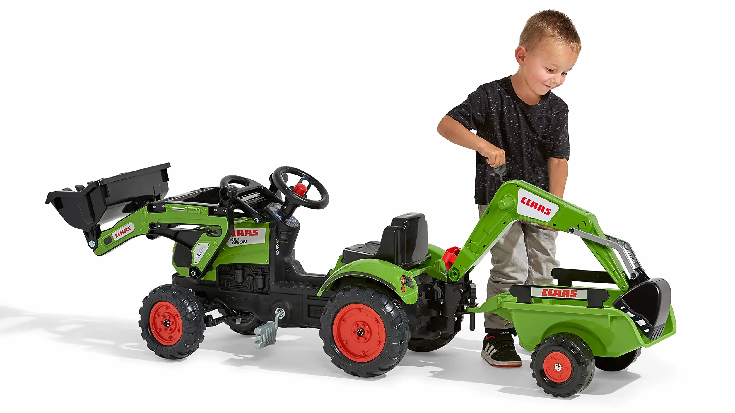 CLAAS Tractopelle a pedales Arion 410 avec excavatrice