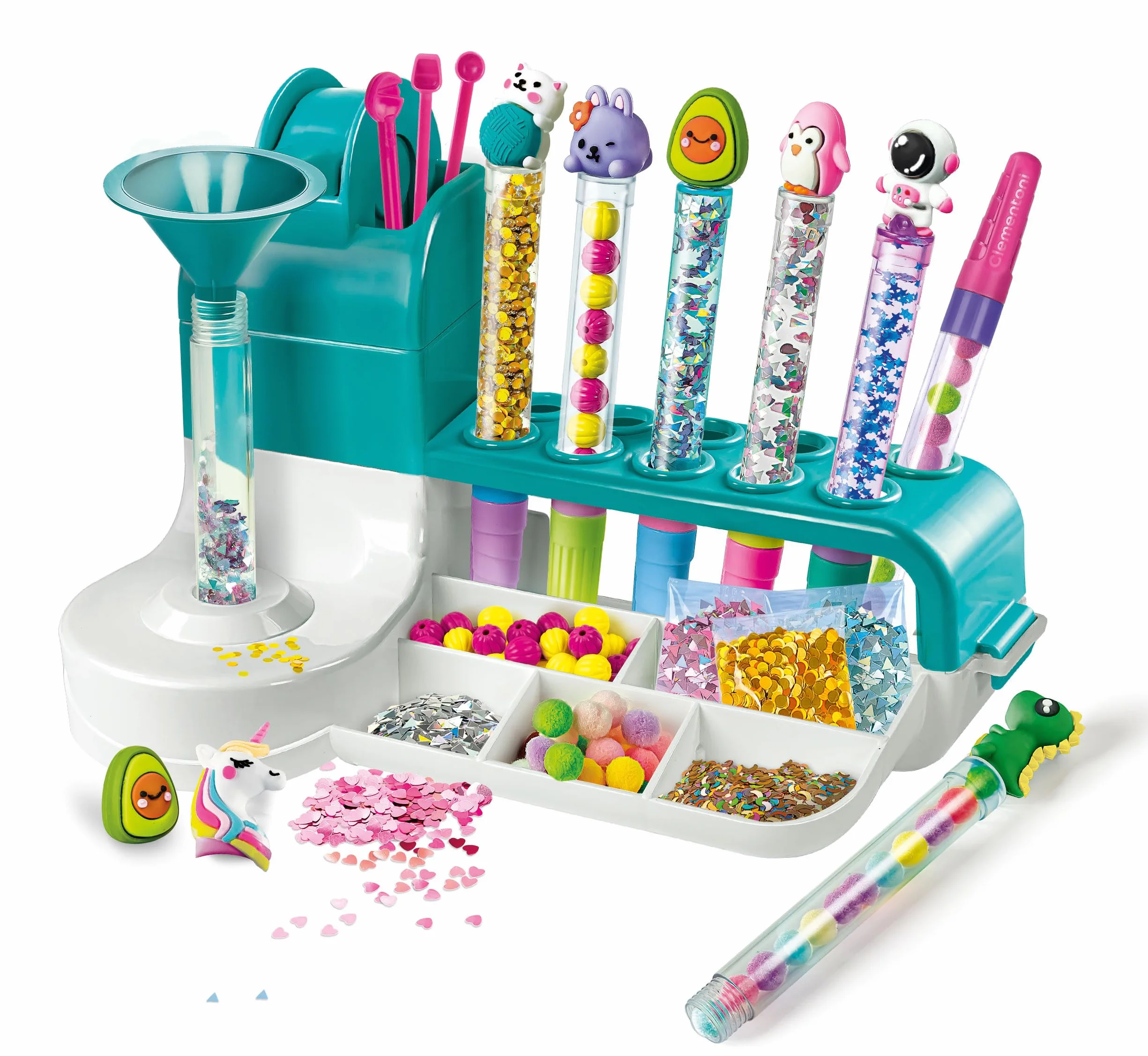 Clementoni - 18779 - Idea - Taller De Los Bolígrafos - Un Set Perfecto Para Hacer Tus Propias Bolígrafos, Juego Creativo, Juego Para Manualidades, Juguete 6 Años