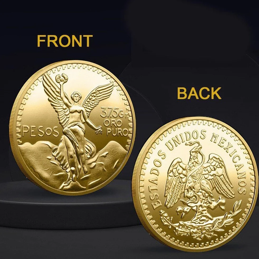 Moneda Conmemorativa Diosa De Moneda De Oro Conmemorativa Moneda Ángel De Independencia Moneda Decorativa Serpiente Águila Mexicana