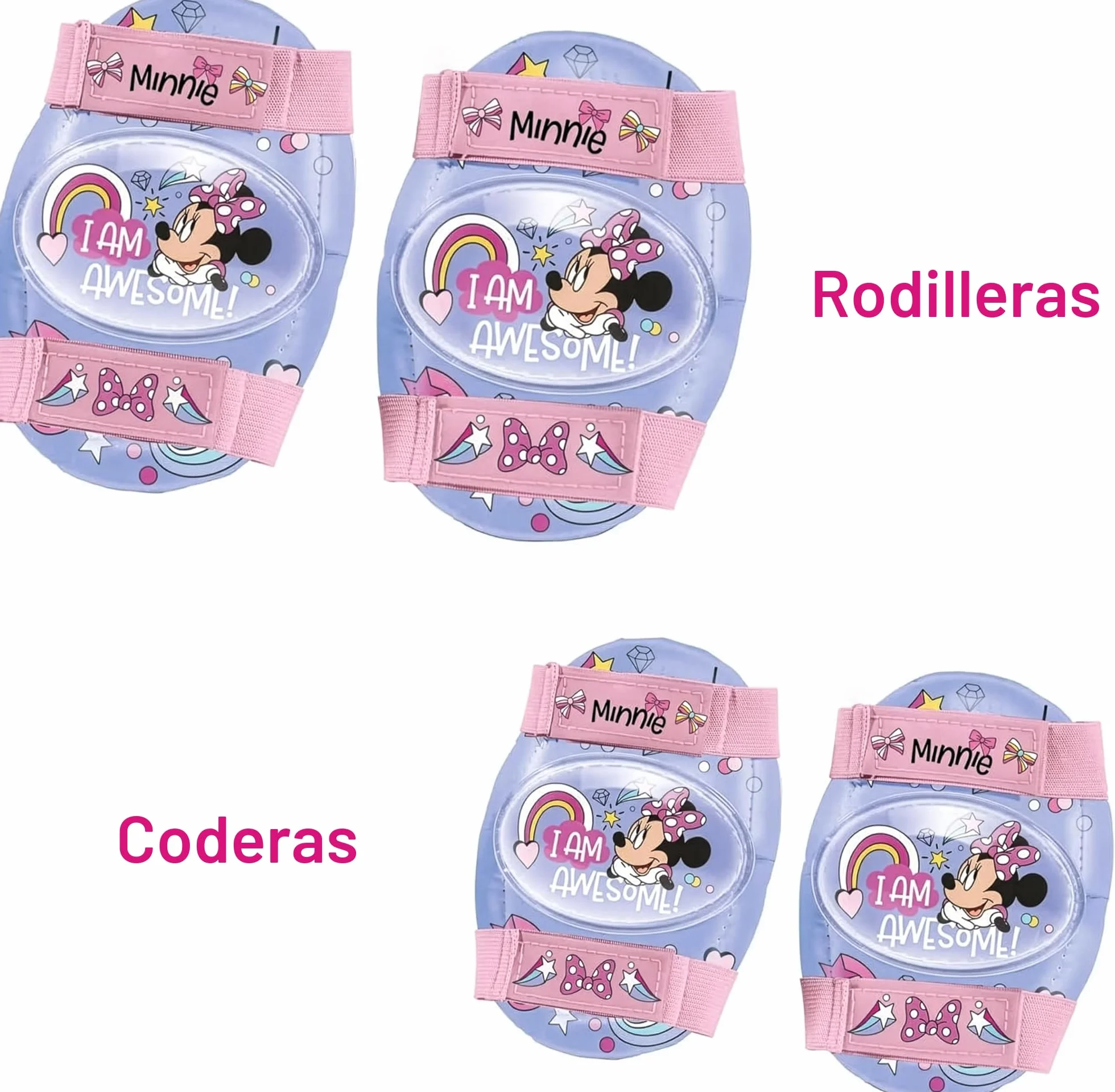 Patines de Ruedas Ajustables Minnie Disney para Niños Talla 22-29