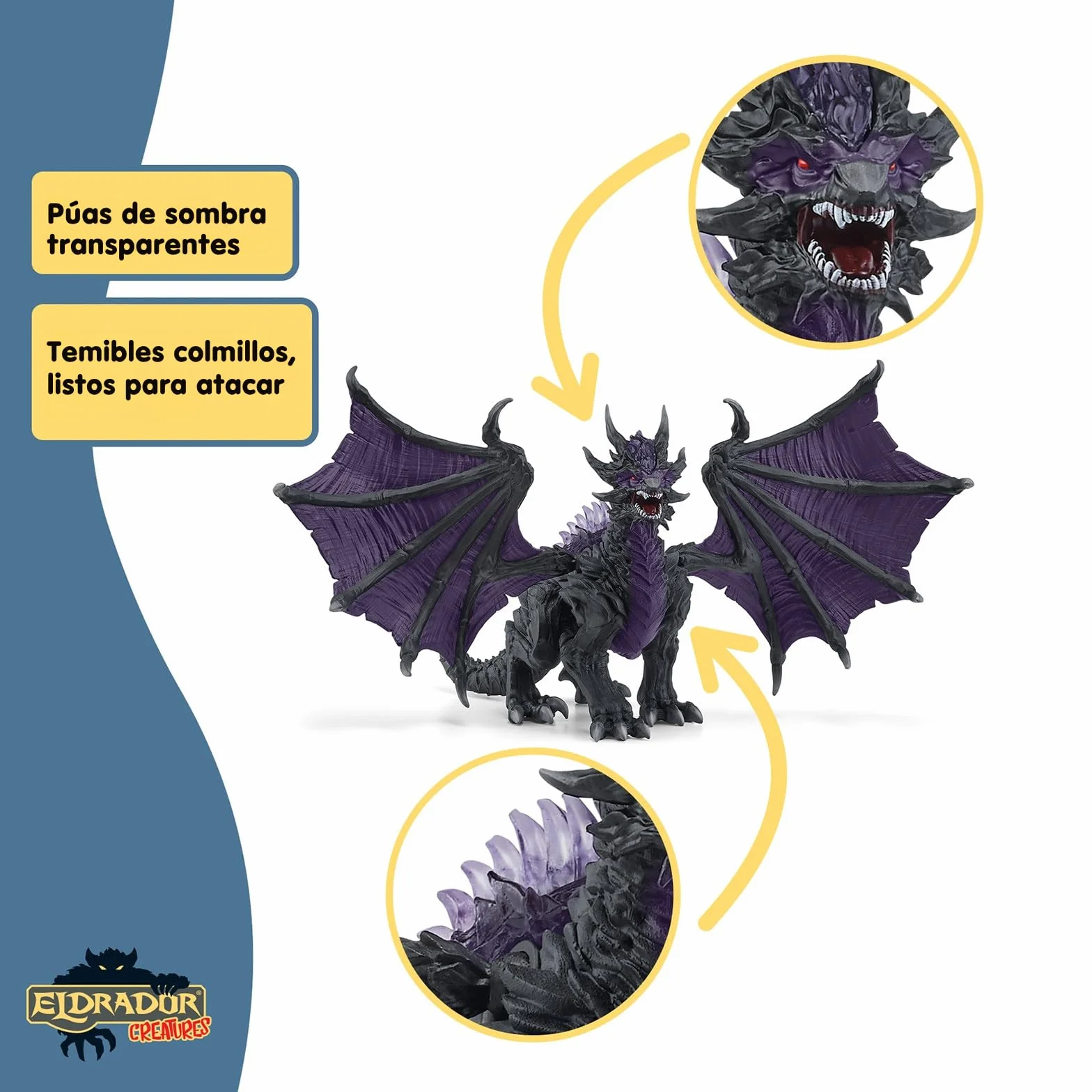 Schleich 70152 Dragón de Sombra, a Partir de 7 años, ELDRADOR Creatures - Figura, 19 x 22 x 13 cm