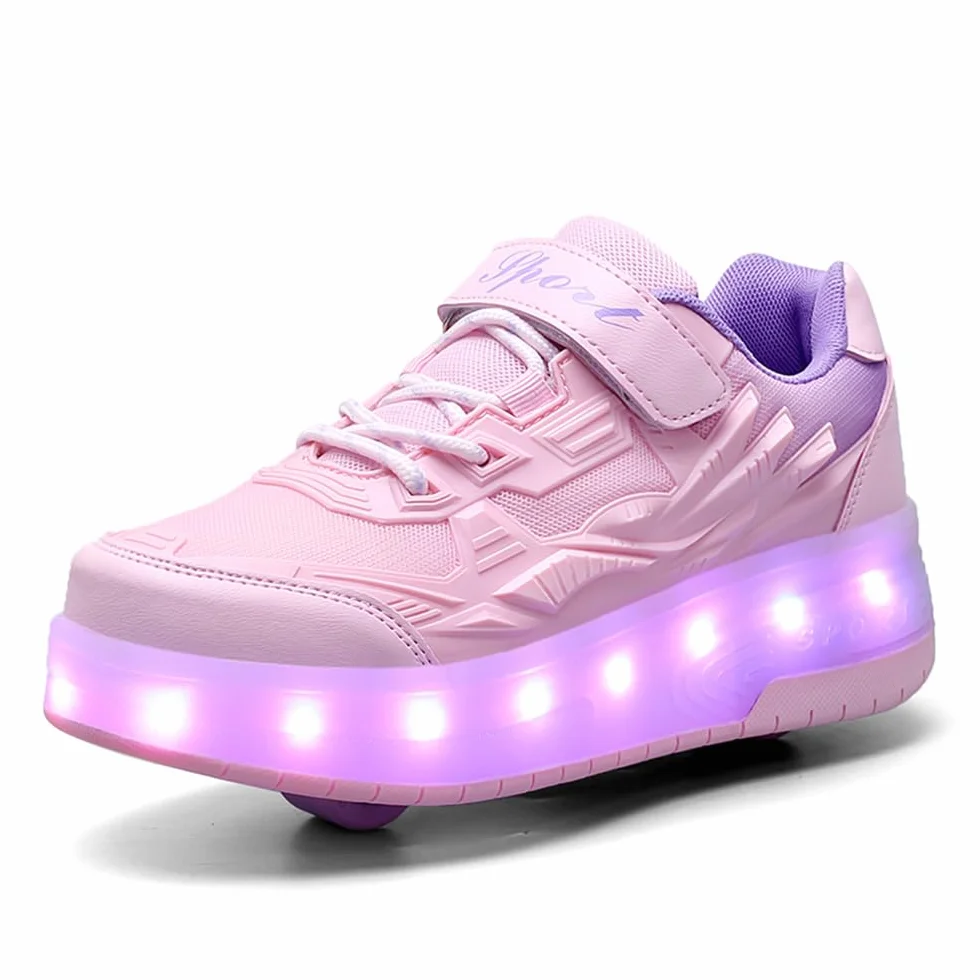 Zapatos con Ruedas Retráctiles para Niña y Niño Patines Deportivos 29-41 EU
