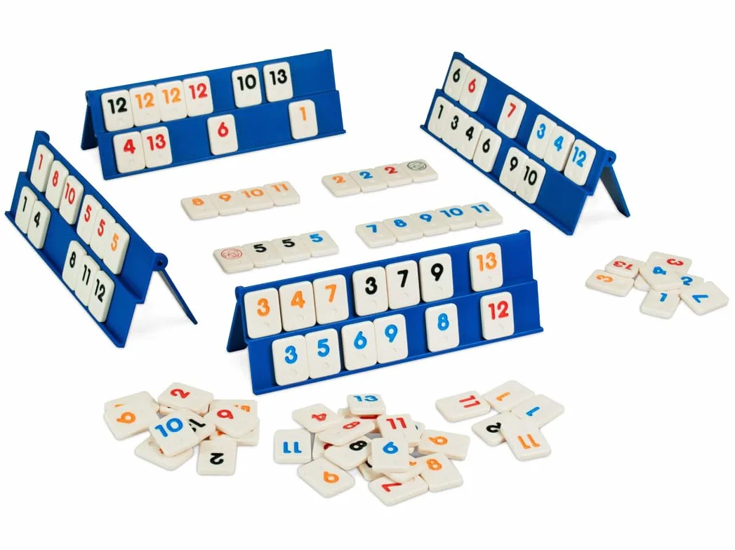 Cayro Rummi Travel Juego de Mesa en Bolsa Pequeña para Viajes Niños Adultos +2 Jugadores