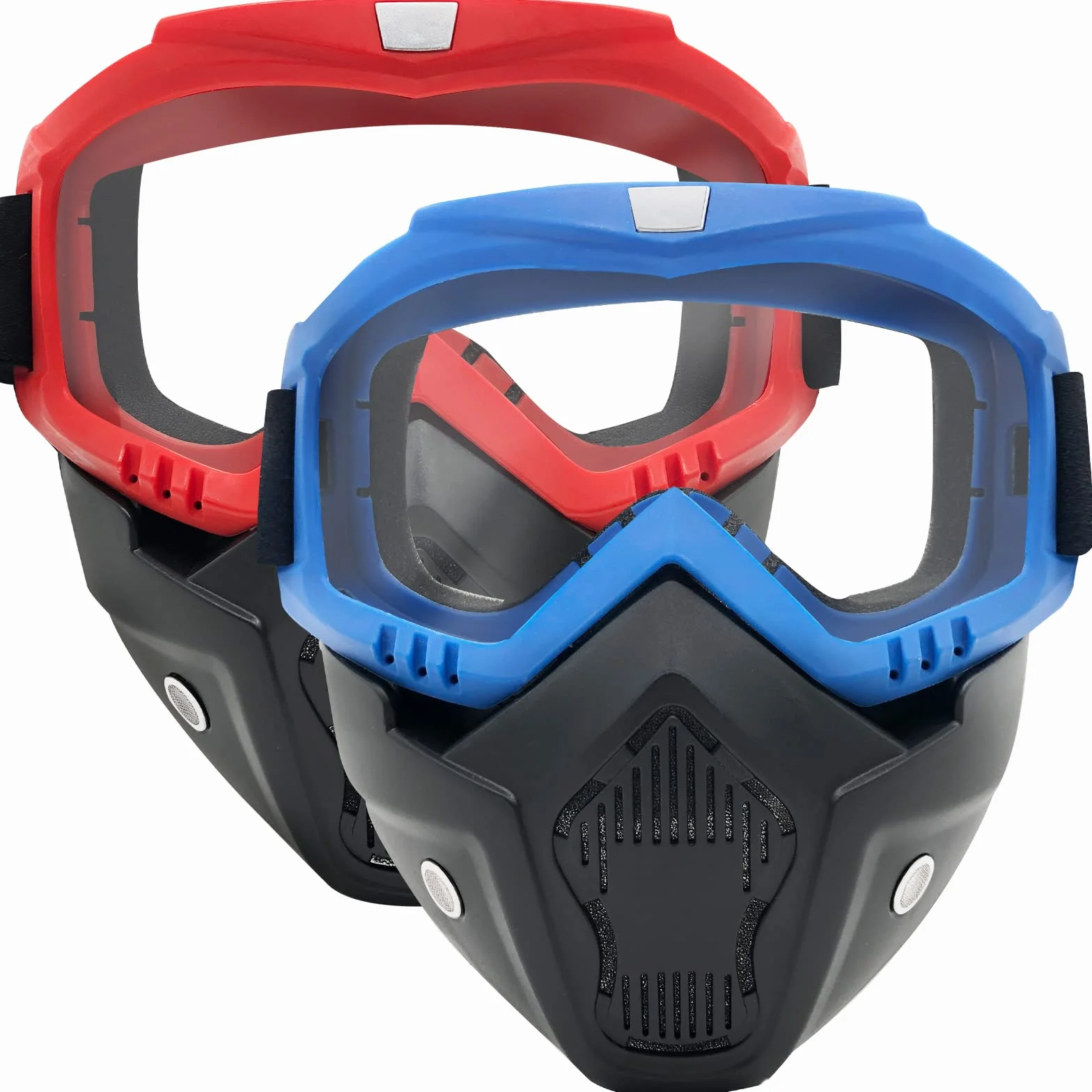 Paquete de 2 Máscaras Tácticas con Gafas Desmontables para Nerf Rival Apollo Zeus Khaos Atlas Artemis