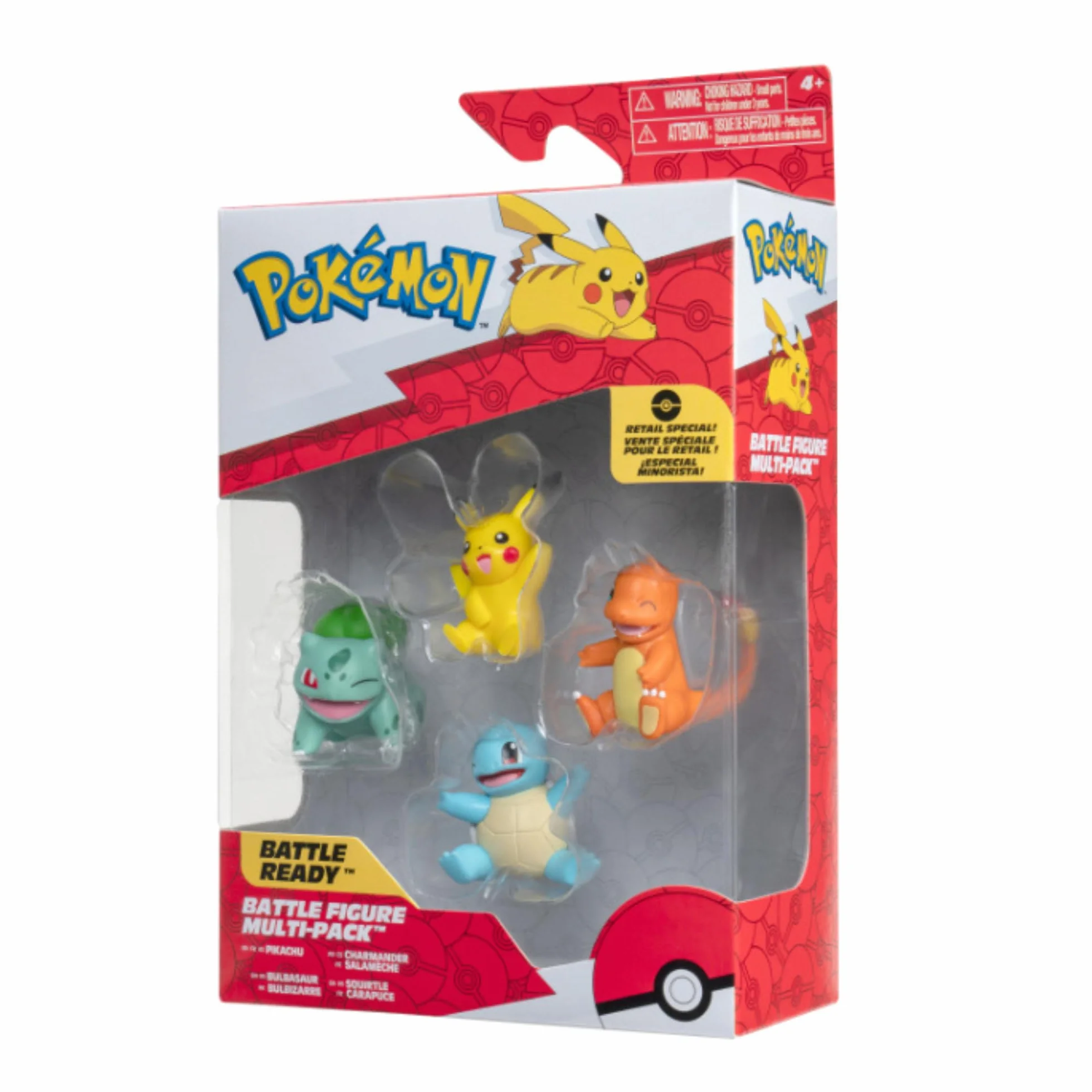 Pokemon Figura de Coincidencia; Pikachu, Bulbasaur, Charmander, Squirtle 5 cm Figura