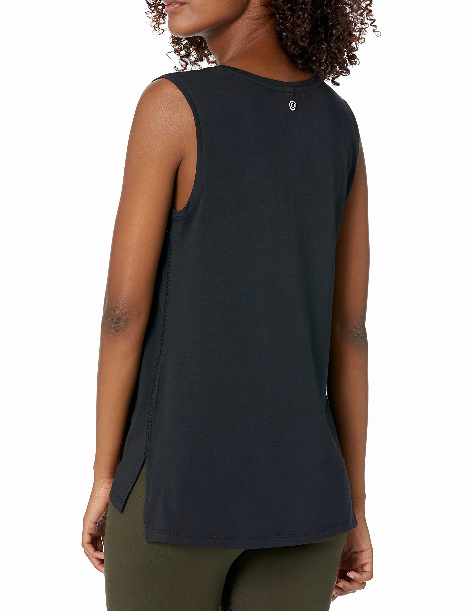 Amazon Essentials Mujer Camiseta de Yoga sin Mangas Corte Holgado Algodón Suave Tallas Grandes