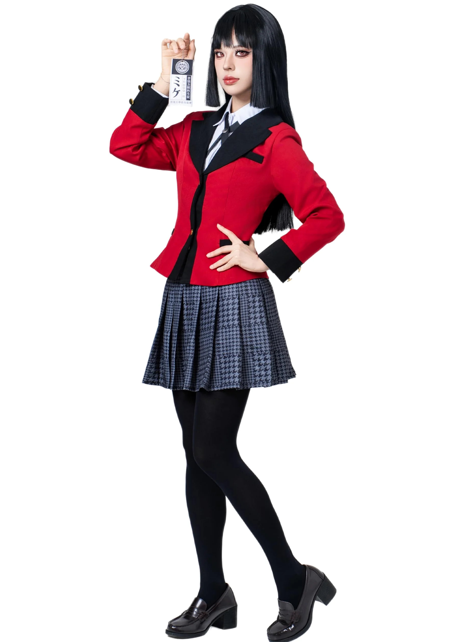 OSIAS Anime Kakegurui Jabami Yumeko Disfraz de Cosplay