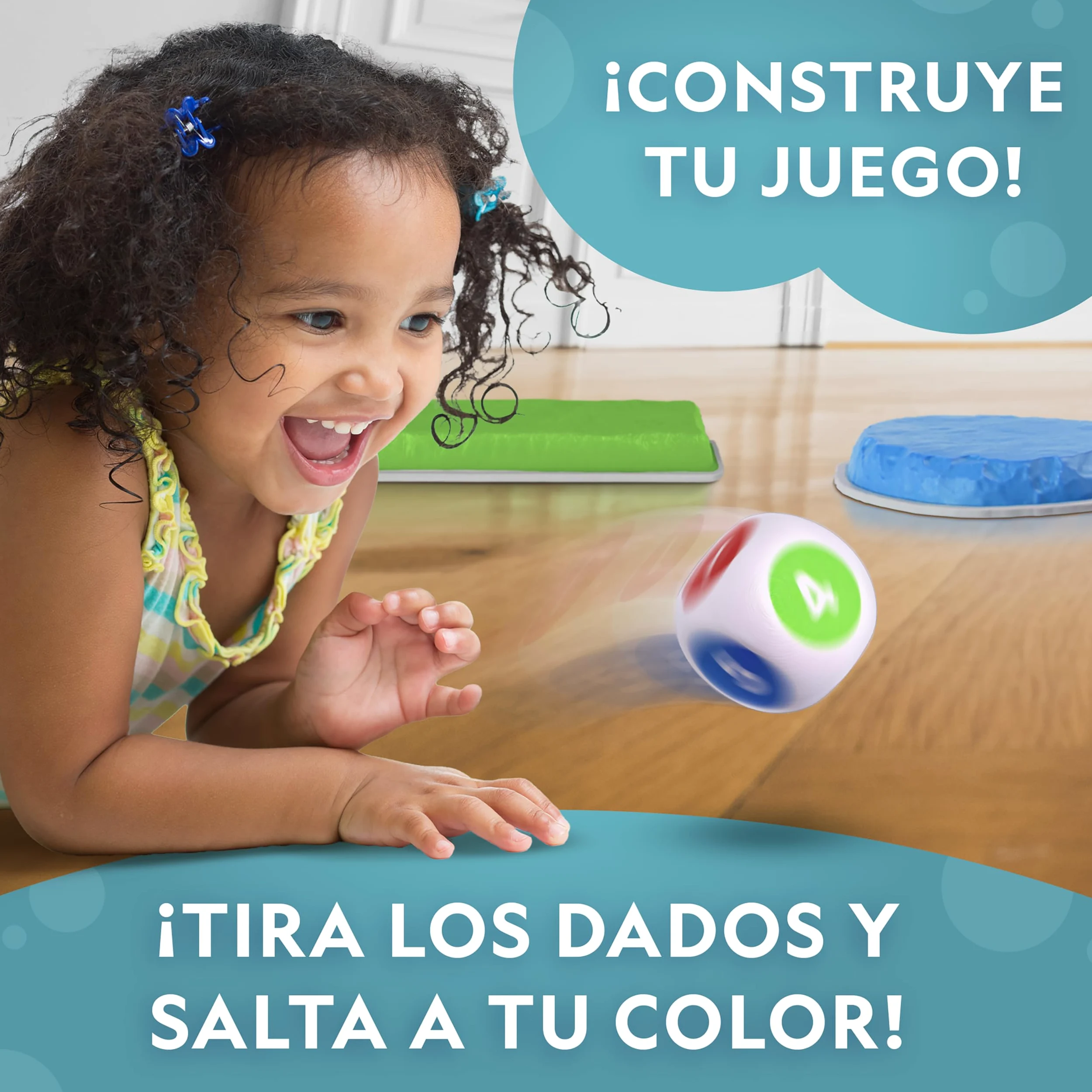 National Geographic Kids Piedras de Equilibrio y Barras de Balance – Set de circuito de obstáculos de 12 piezas para niños 3+ con dado de espuma, tarjetas Play & Learn y base antideslizante