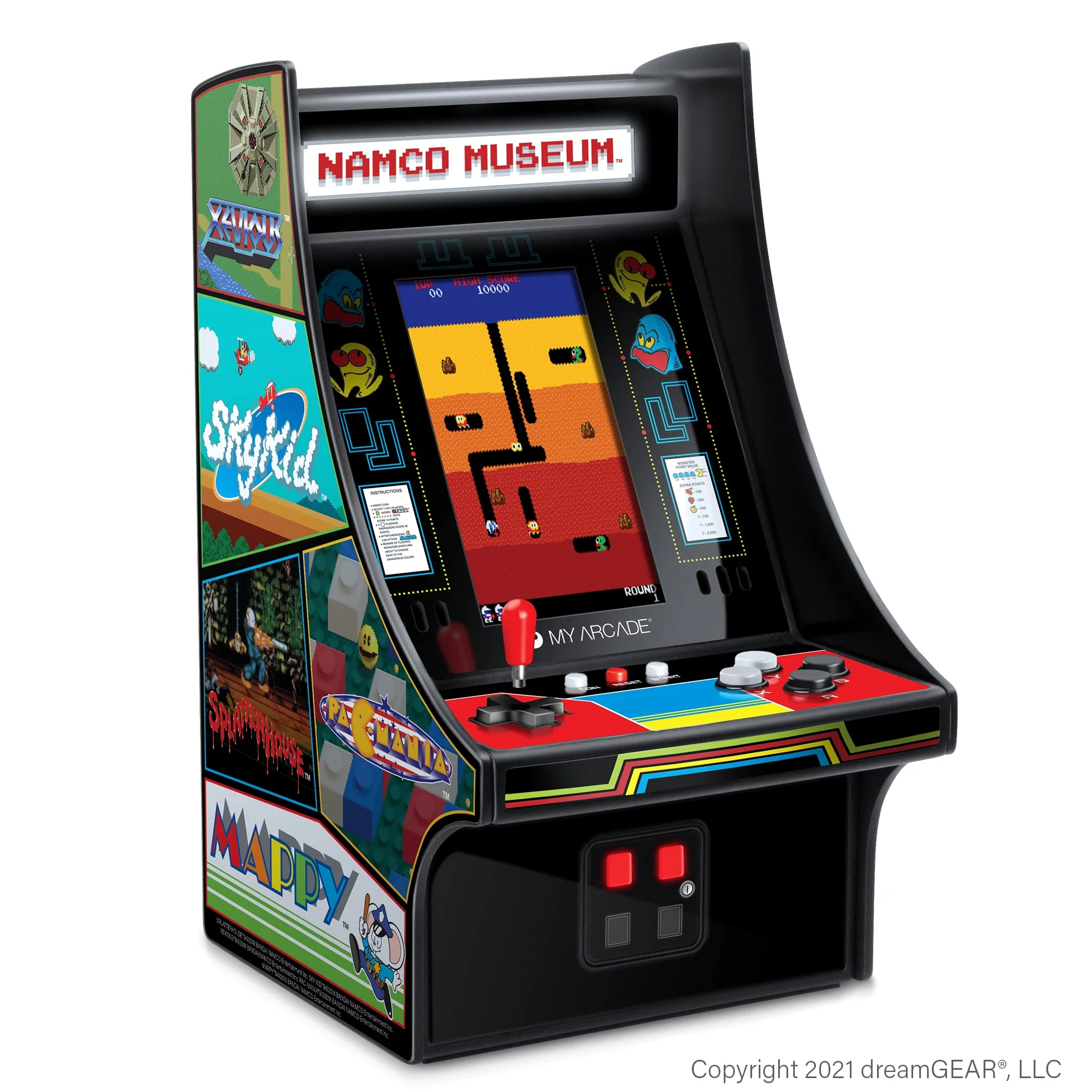 MY ARCADE Mini Jugador Bandai Namco Museum Hits Mini Cabina Retro, 20 Juegos en 1