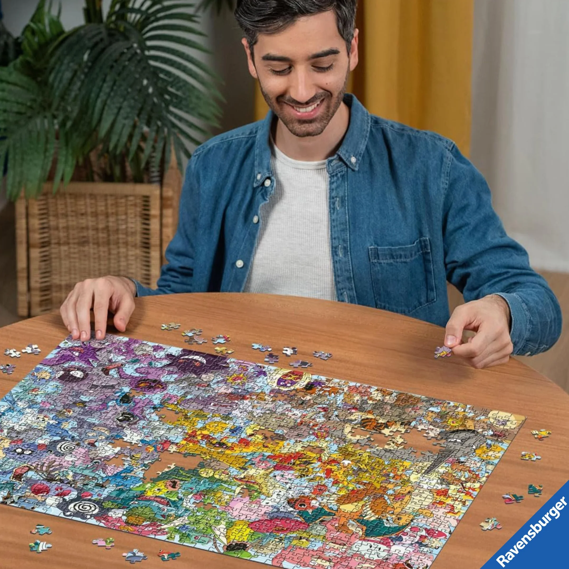 Ravensburger Puzzle Pokemon Challenge 1000 Piezas 70x50 Cm Rompecabezas Adultos