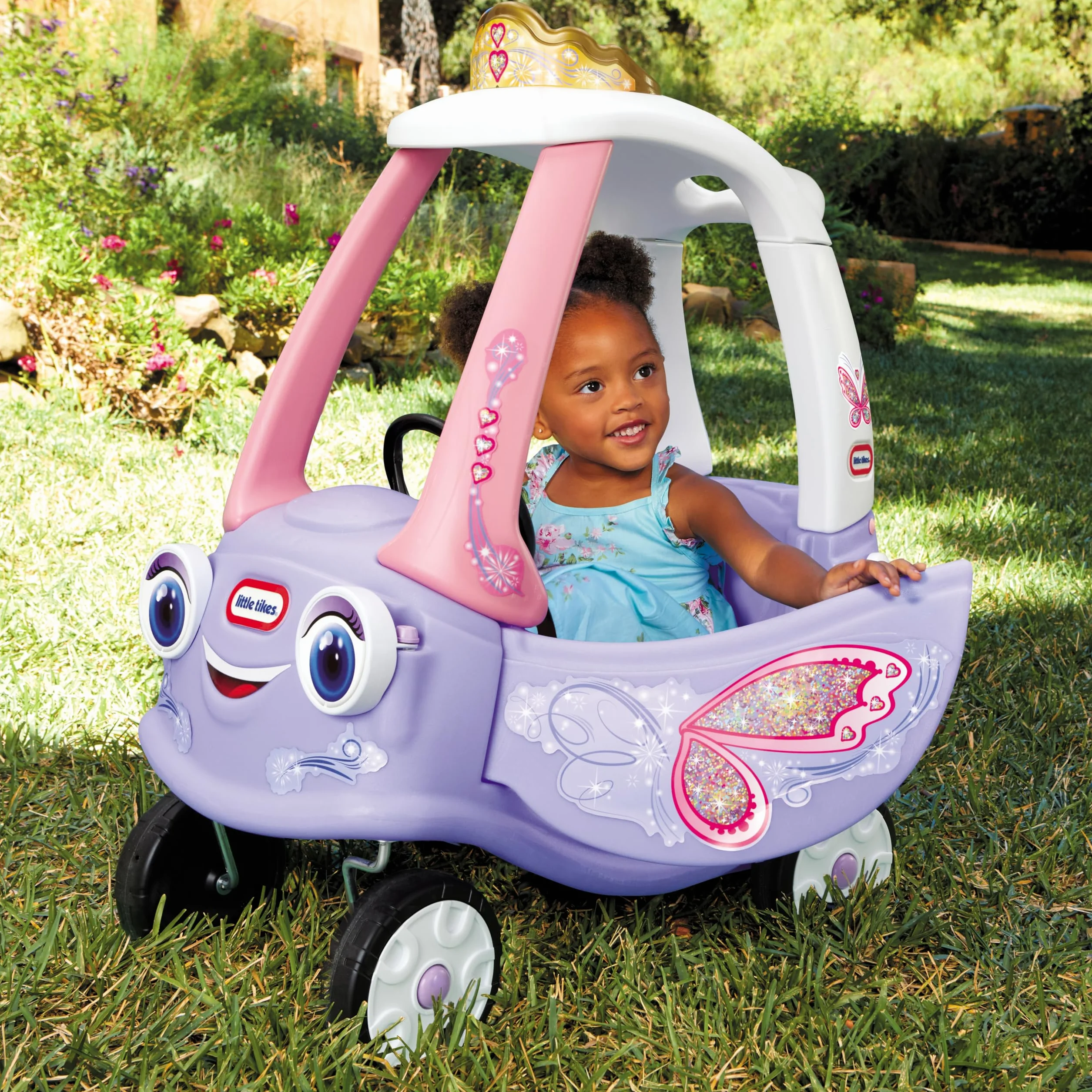 Cozy Coupe - Little Tikes - Fata - Macchinina per bambini - Porte, clacson e pianale da rimuovere - Dai 18 mesi