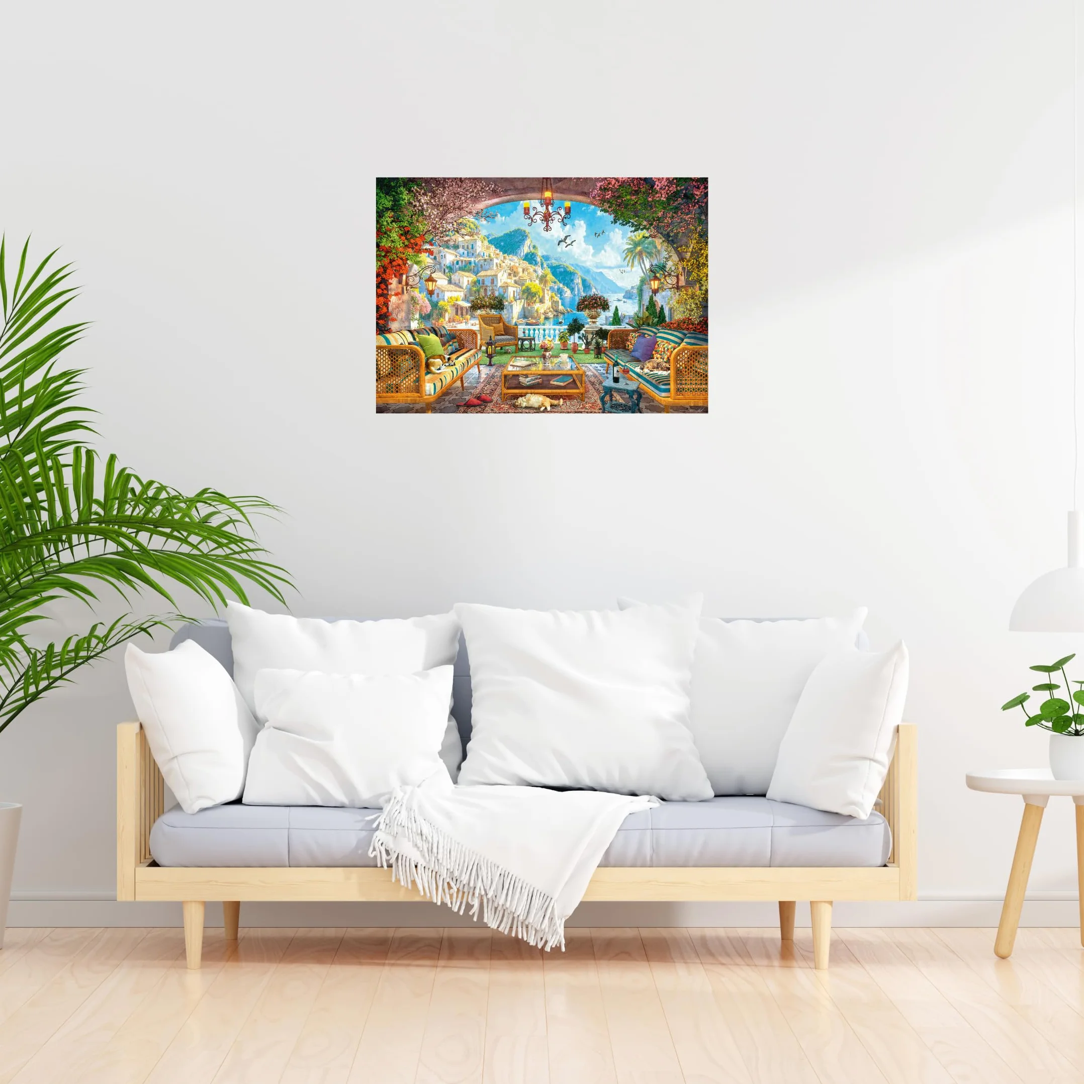 Ravensburger - Puzzle 1000 Piezas Mediterranena View | Puzzle Adultos | para Toda La Familia | 70x50 Cm | Rompecabezas Adultos | Regalo Navidad