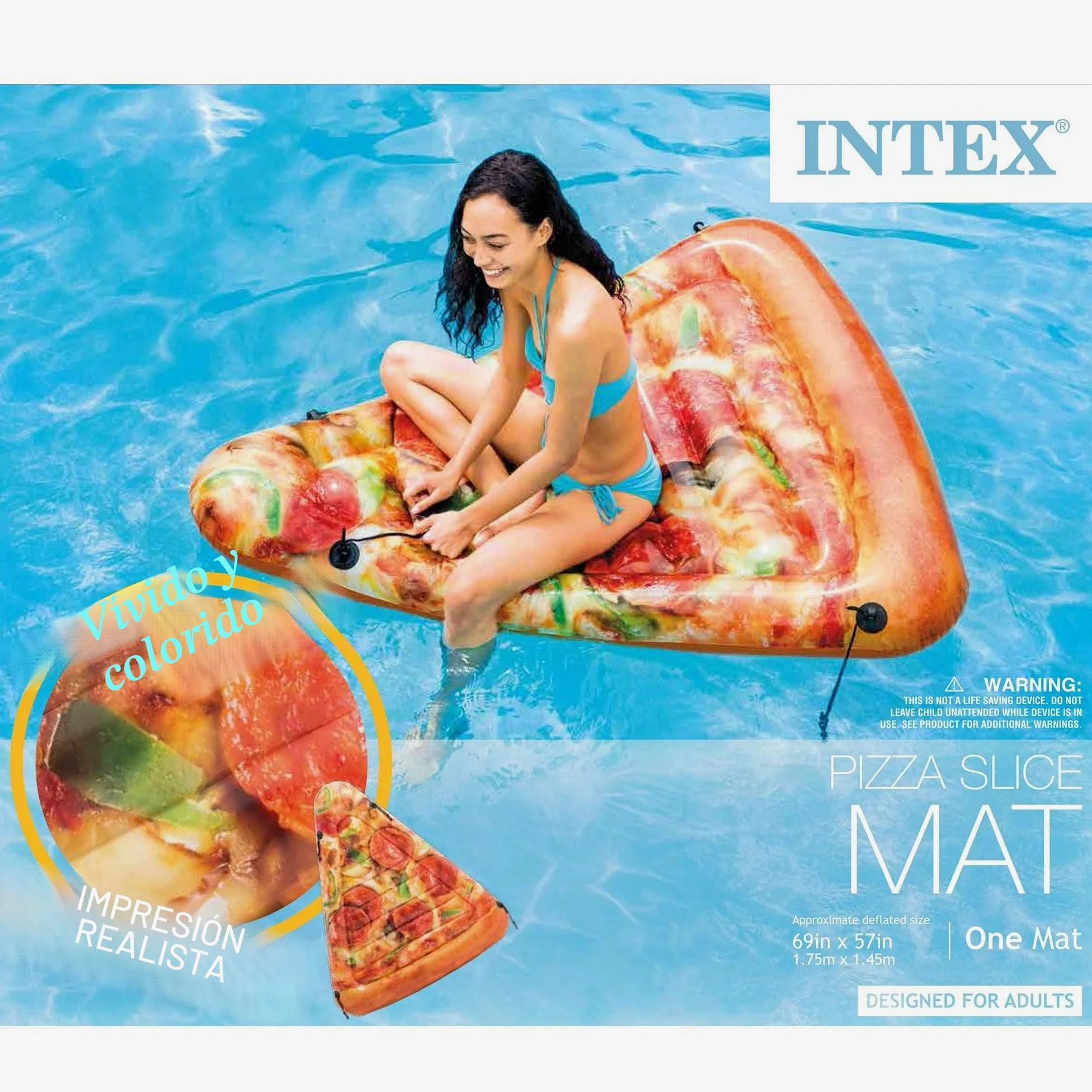Intex Tapete para rebanadas de Pizza, Multicolor (58752EP)