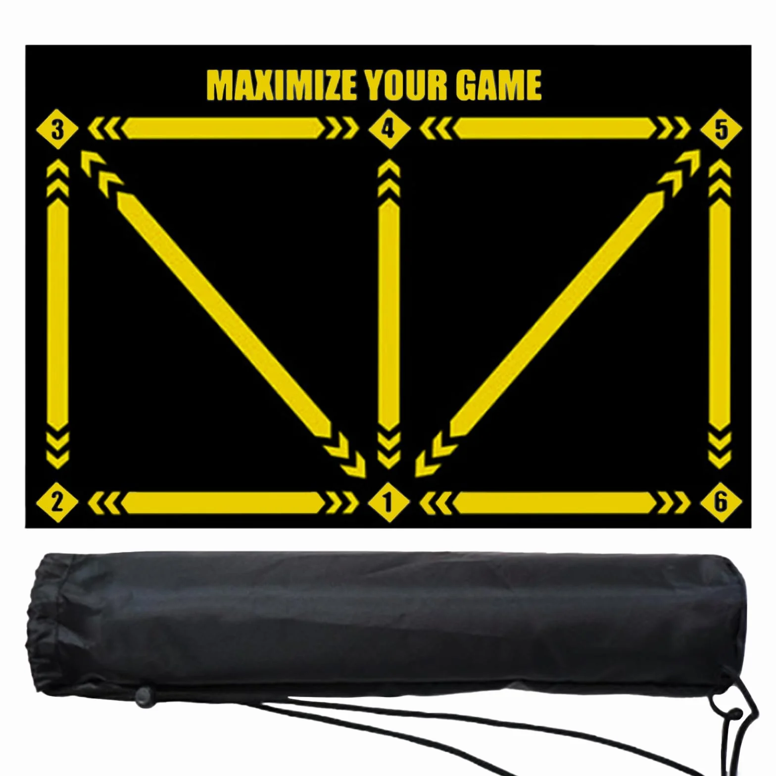 Soccer Training Mat XL 90x60cm for Dribble Ball Control Footwork
