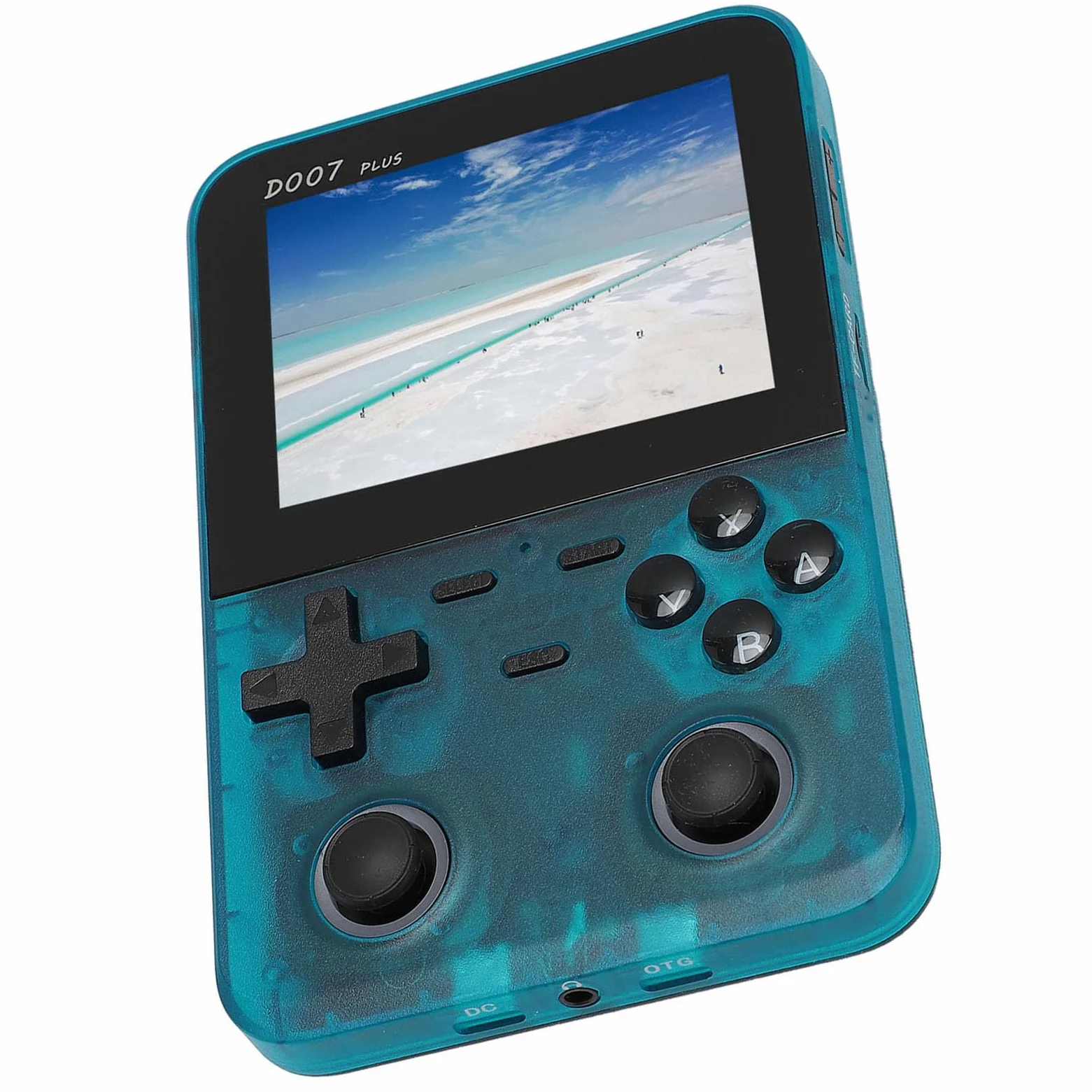 Consola de Juego de Mano 3.5 Pulgadas 640x480 Display Joystick Retro 2500MAH Jugador de Juego Handheld para el Entretenimiento Joysticks Silver Double 3D Real Key F Handheld Game Consoleheld